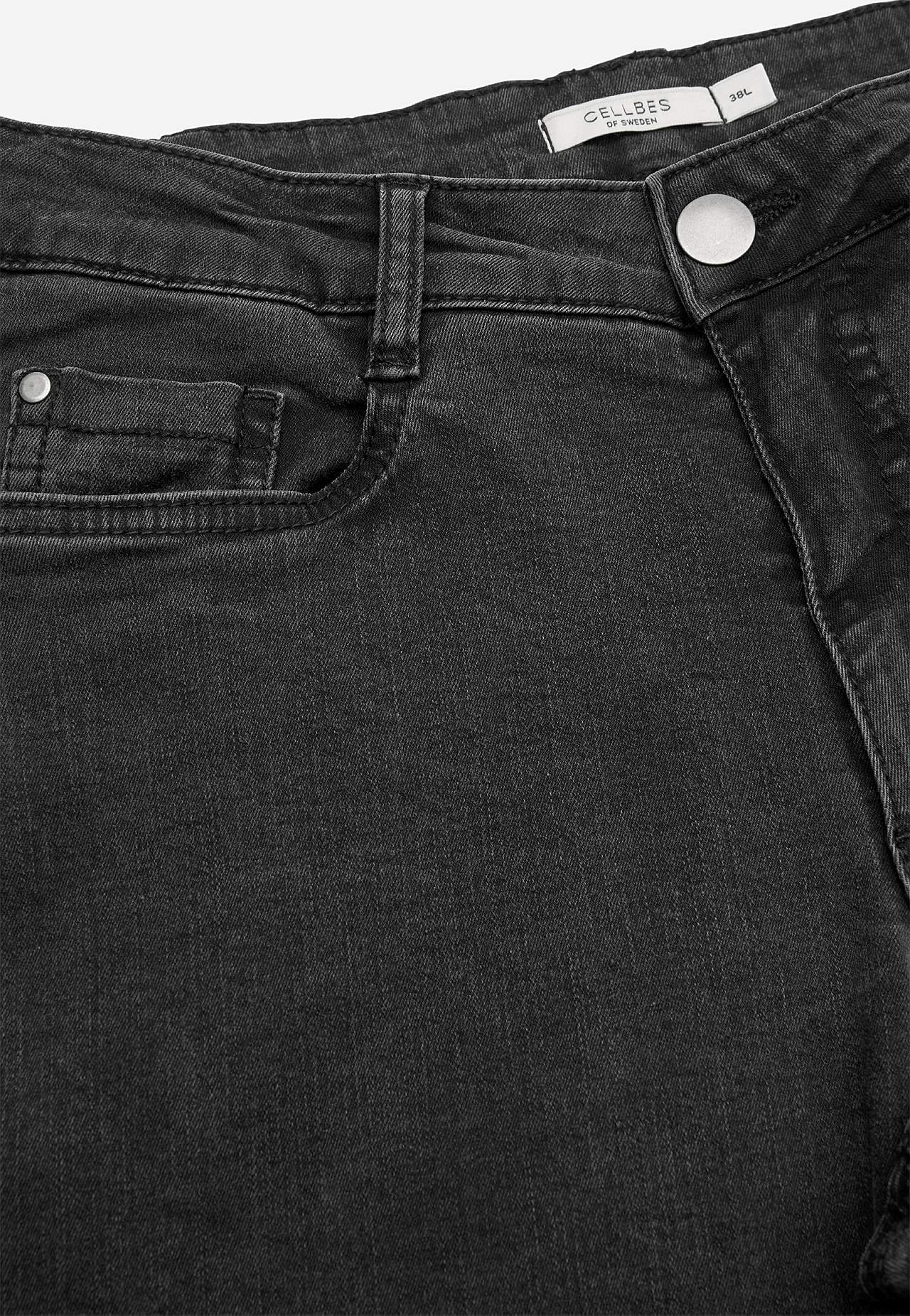 Vide, lange jeans med høy midje Renata