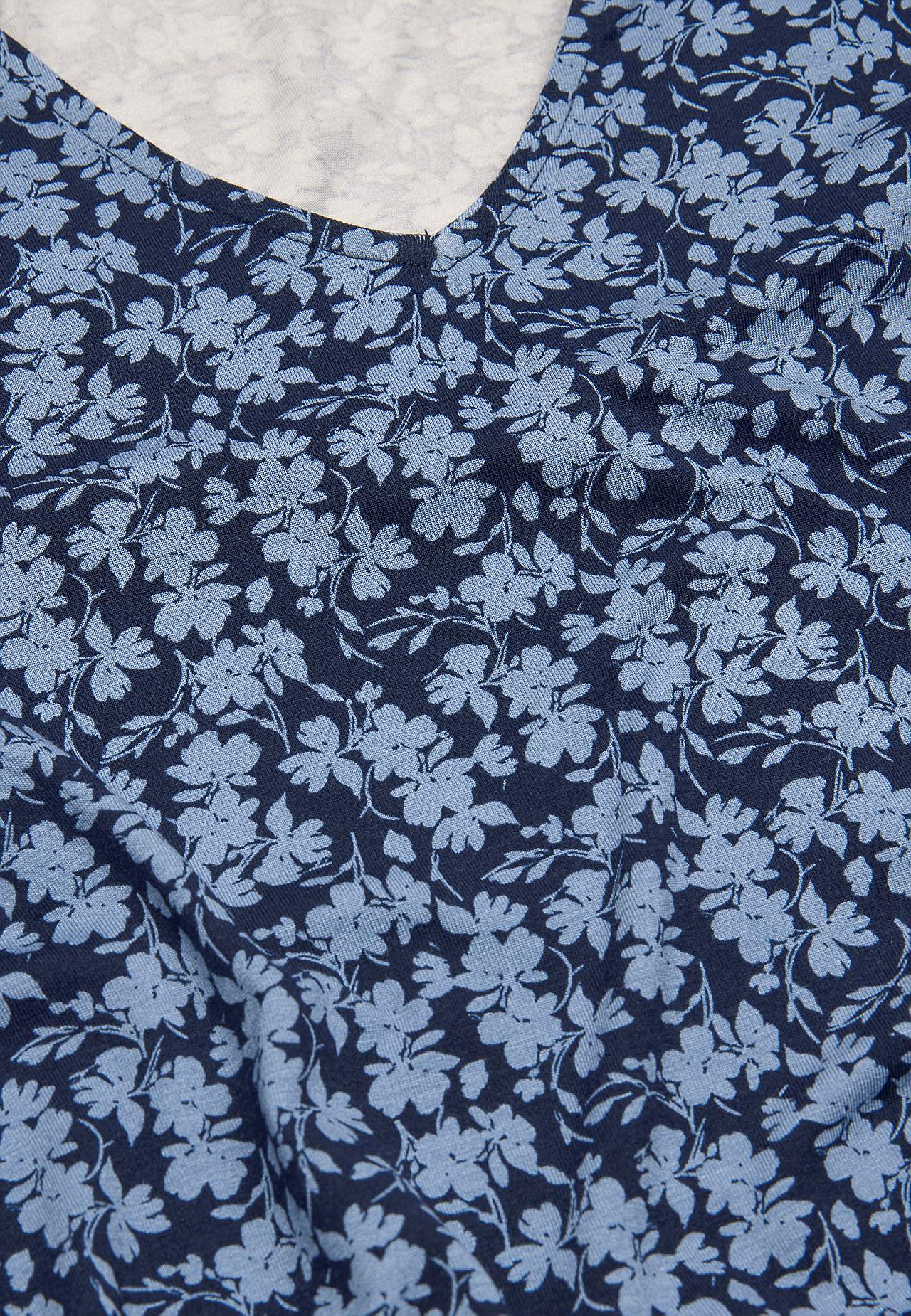 Jerseytopp med volangtermer