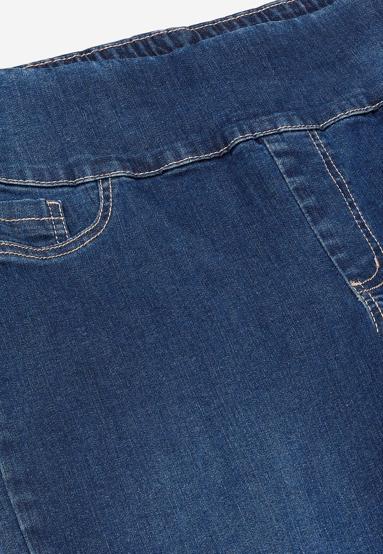 Jeans med høy elastisk midje
