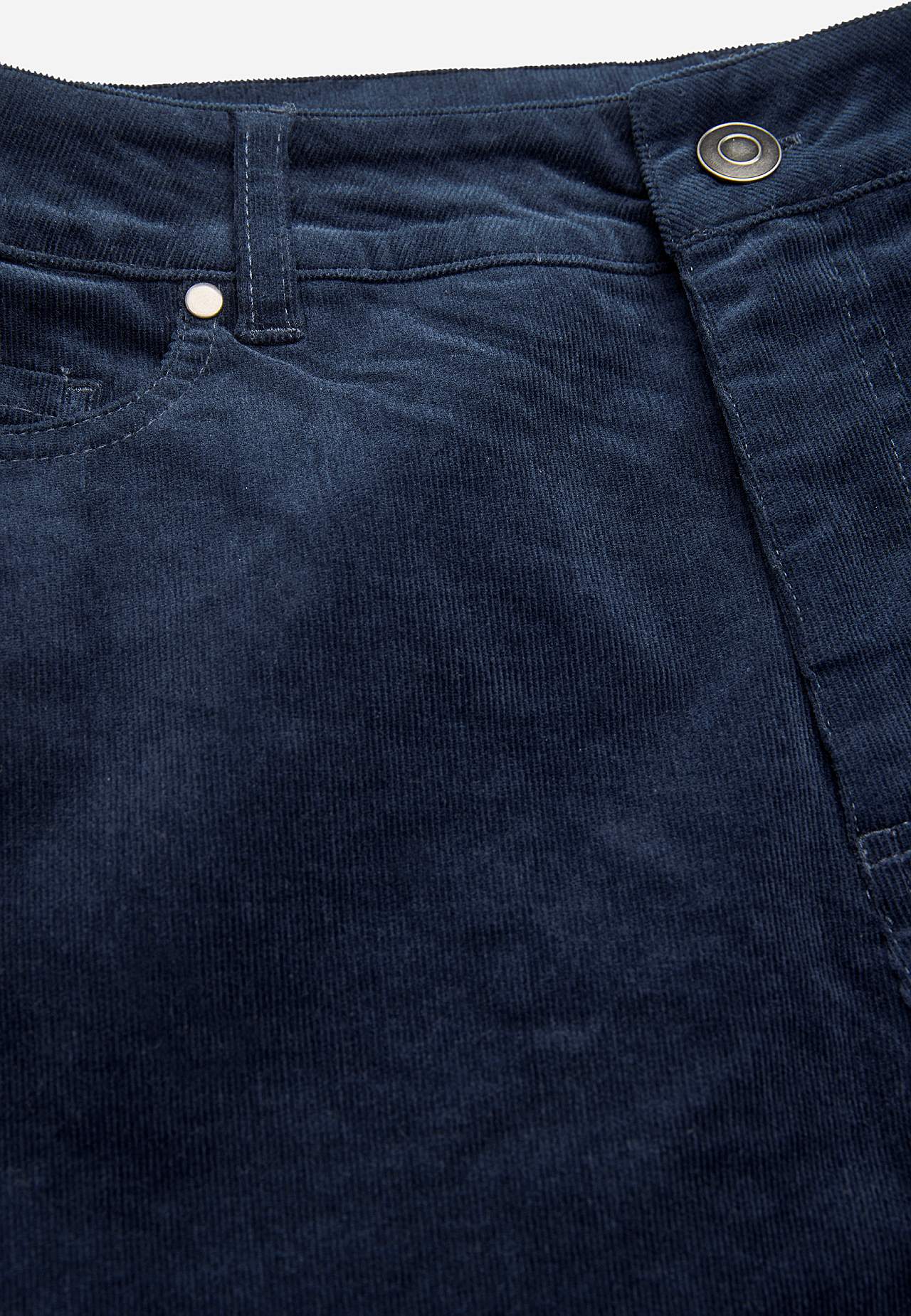 Stretchy kordfløyelsbukse med rette ben