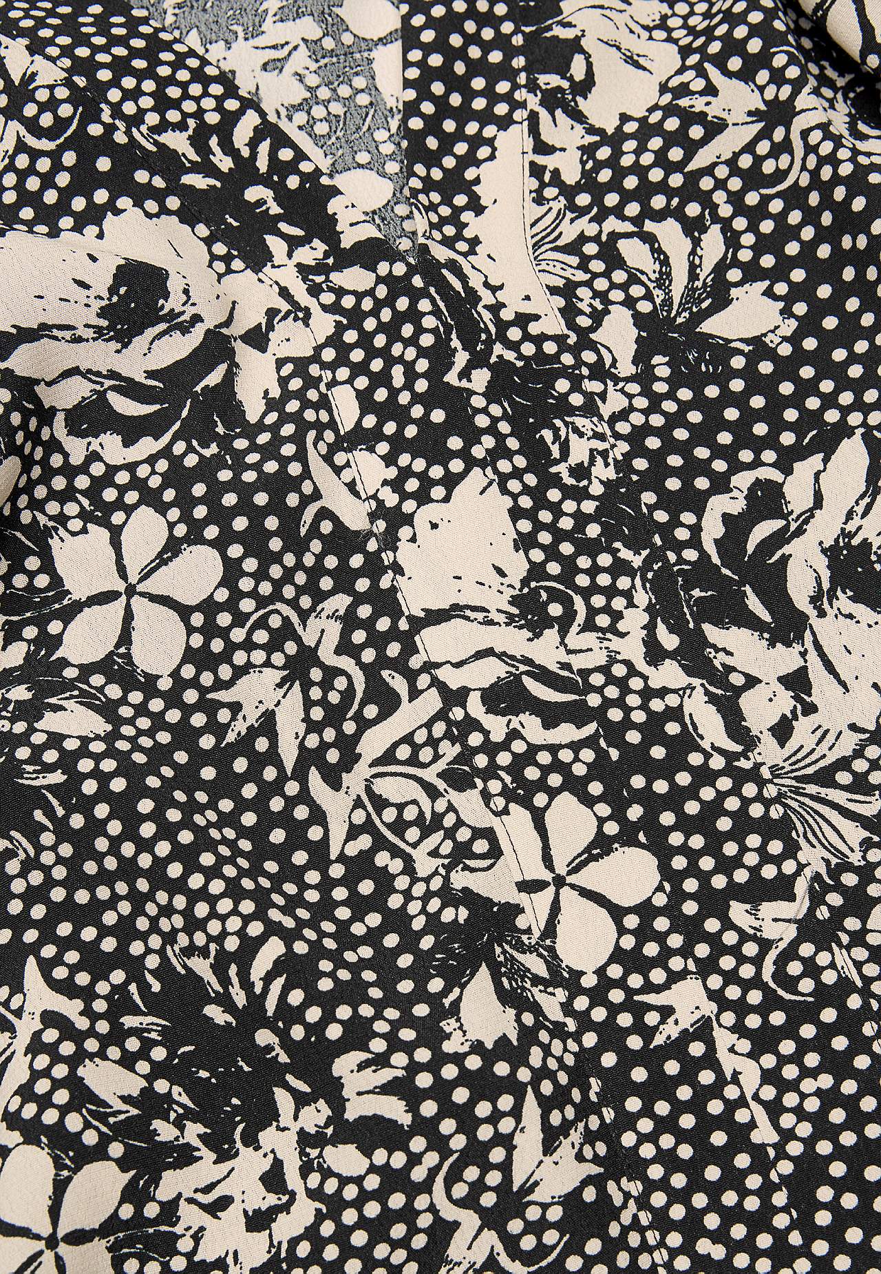 Vevet, mønstret bluse