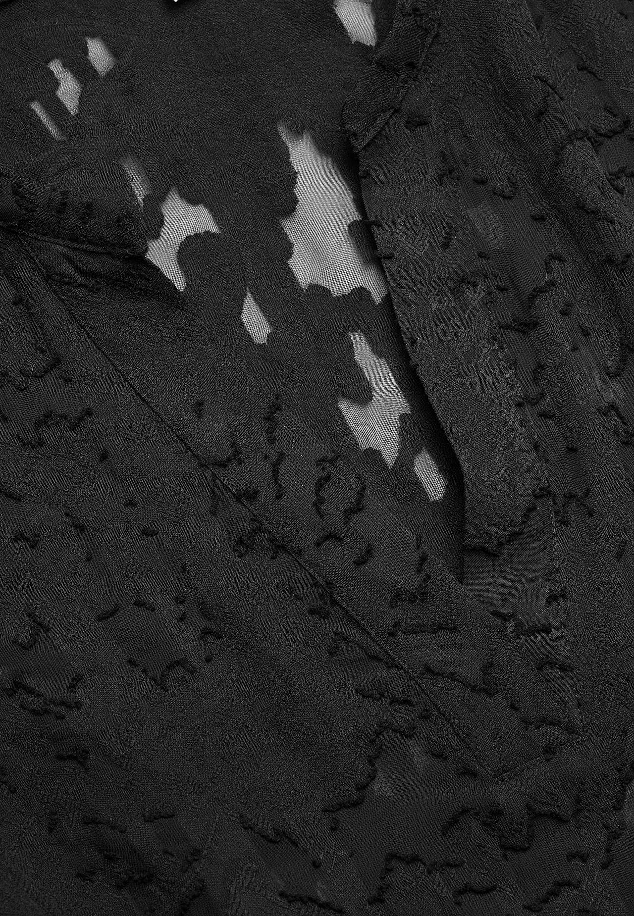 Jacquardvevd, skir bluse