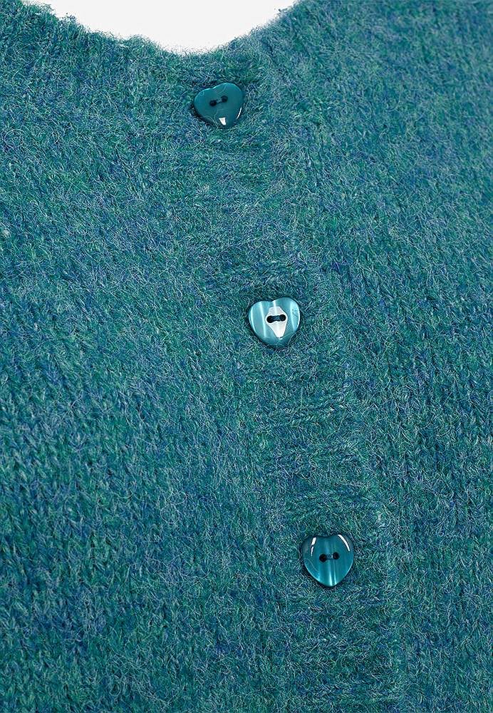 Strikket, myk cardigan