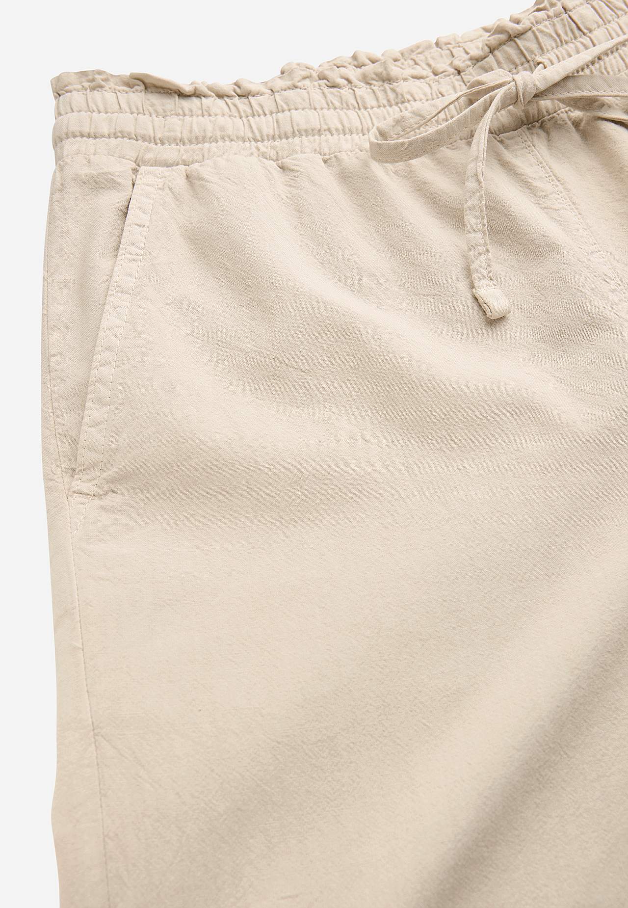 Bukse i vasket bomull