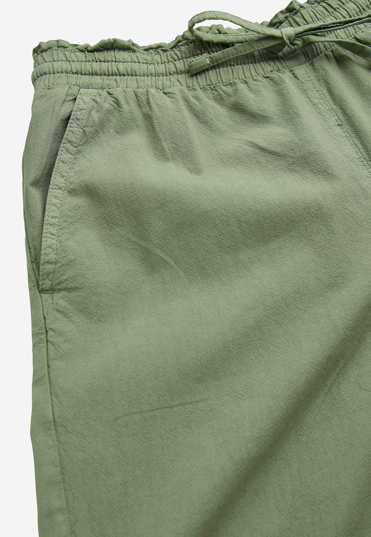 Bukse i vasket bomull