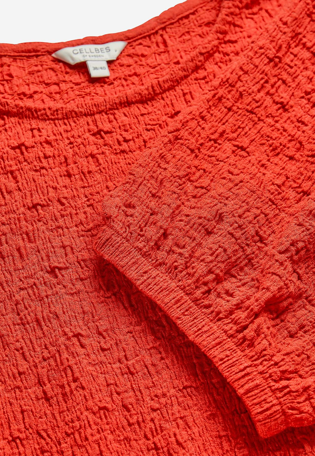 Jersey-kjole med struktur