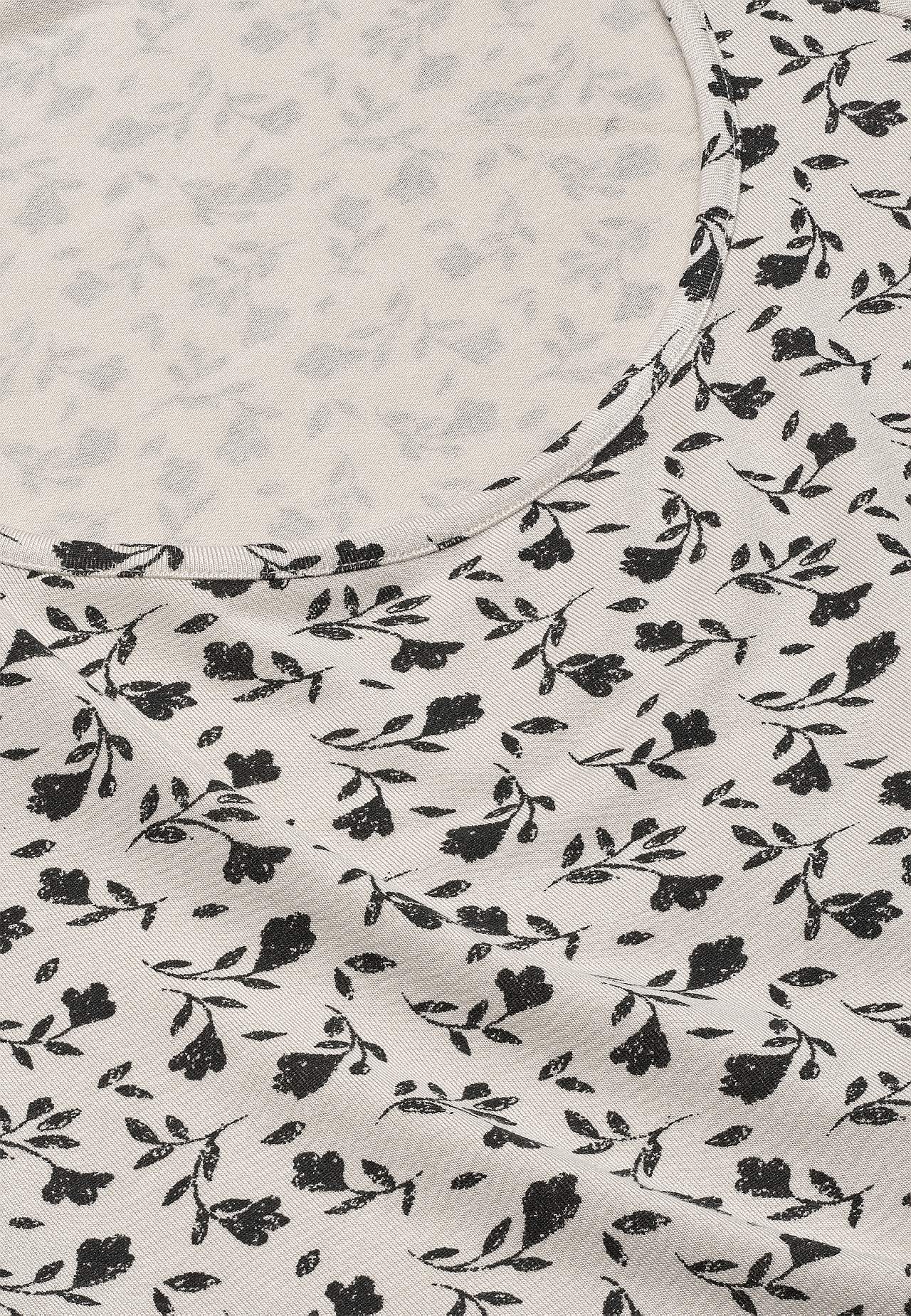 Jerseytunika med et blomstermønster