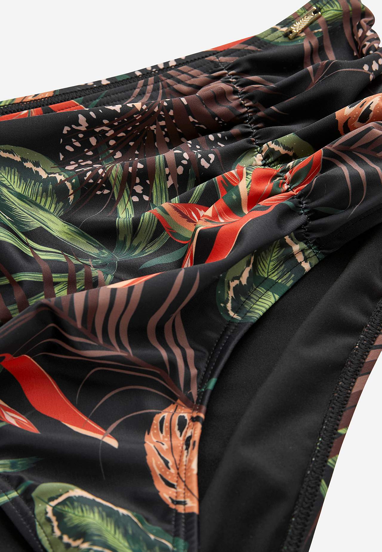 Mønstret bikiniunderdel med høy midje