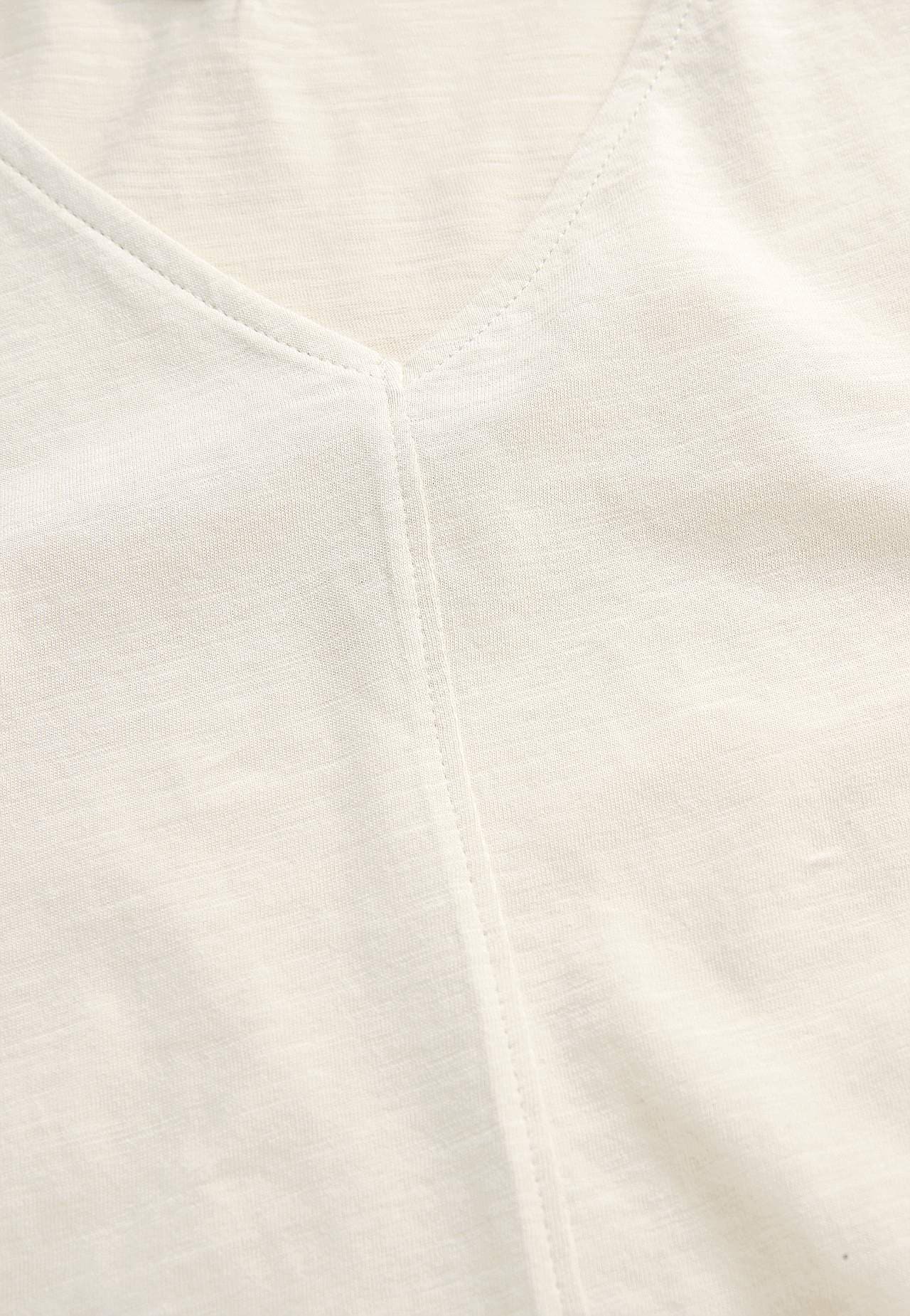 Ermløs jerseytopp med v-hals