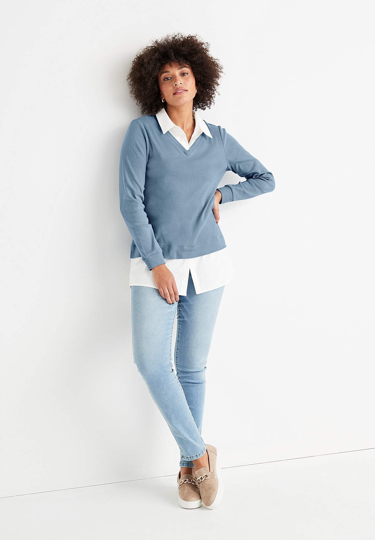 Shaping jeans med stretch