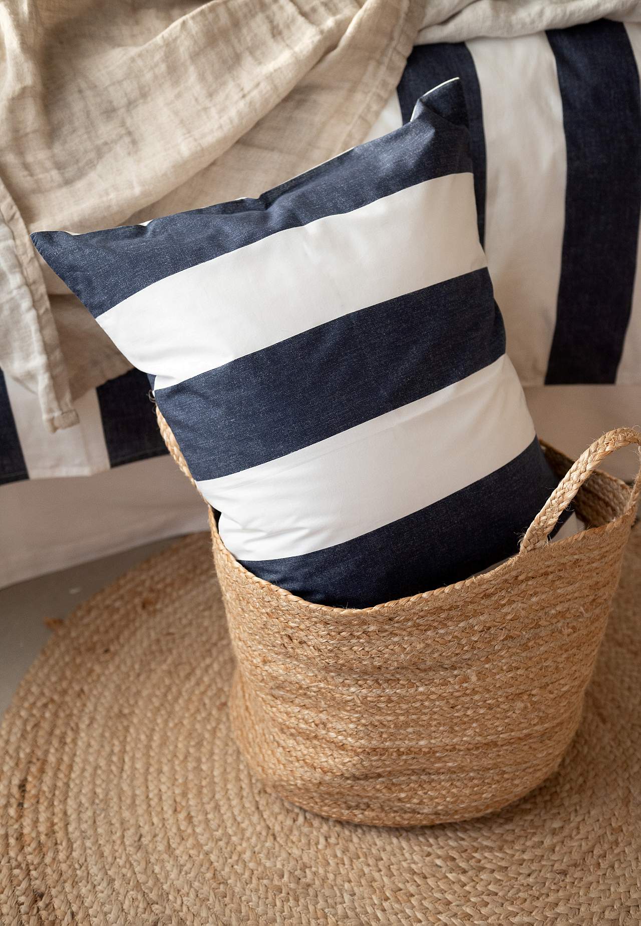 Stripete dynetrekksett Block stripe