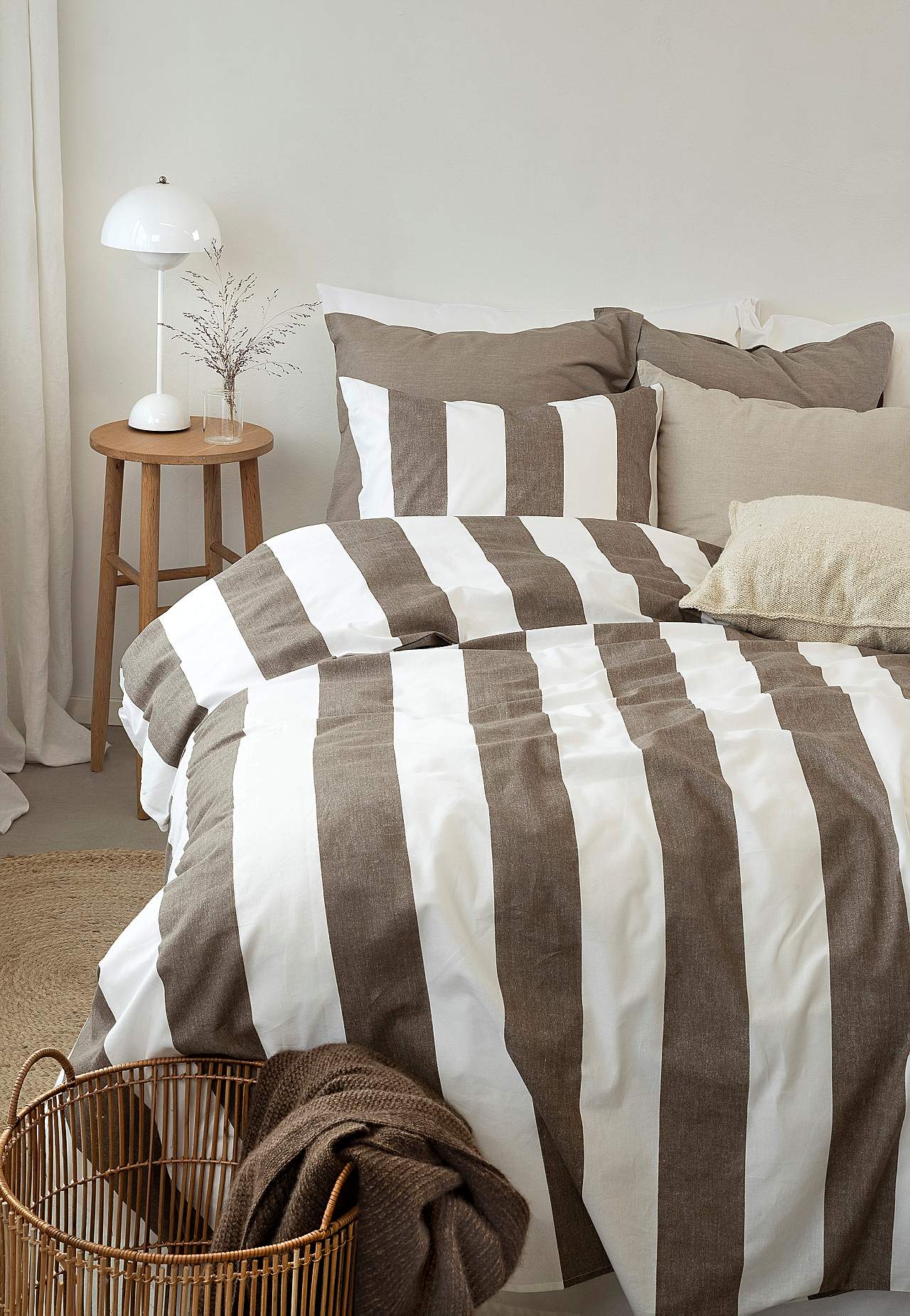 Stripete dynetrekksett Block stripe
