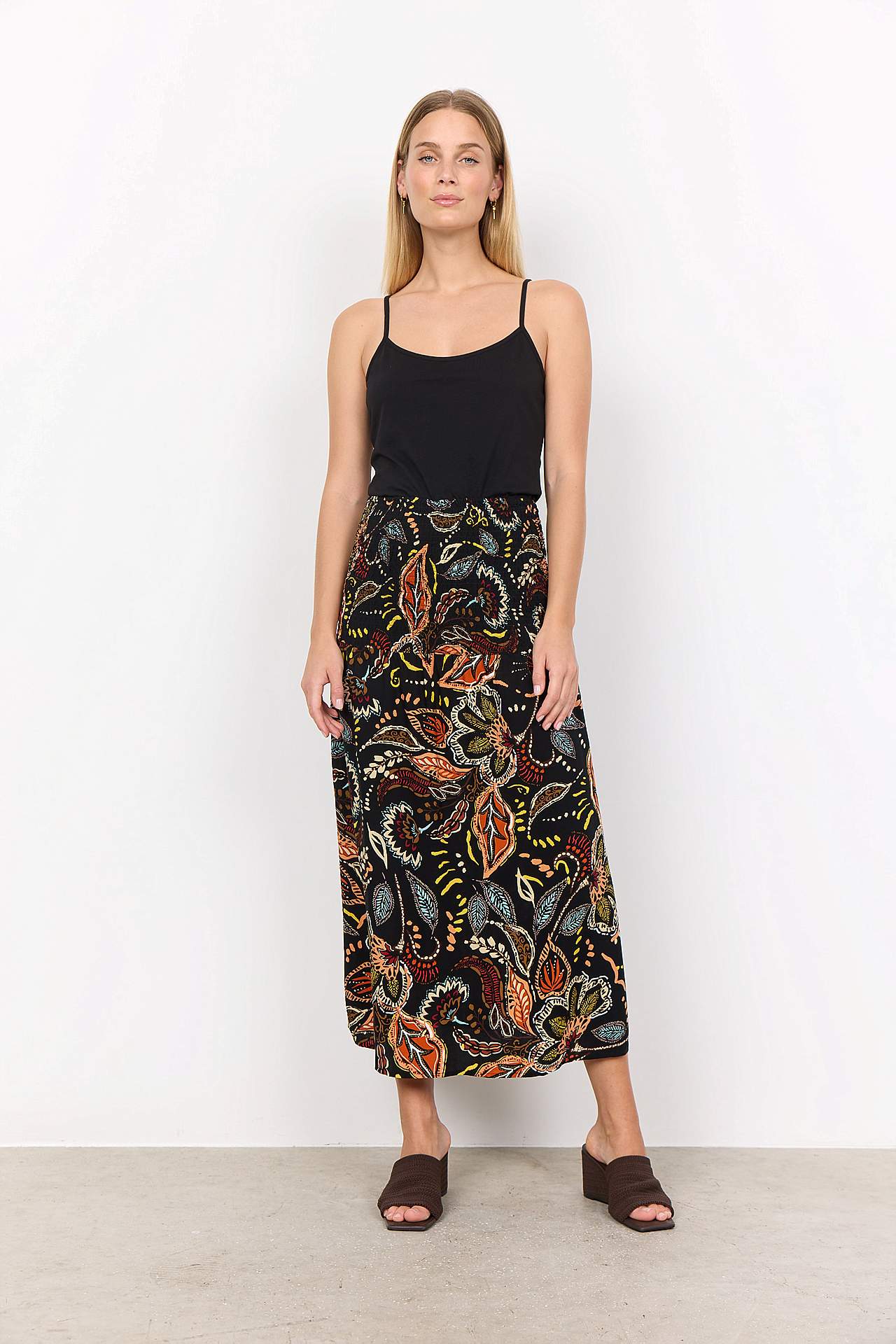 Ermløs kjole i viskose av EcoVero™