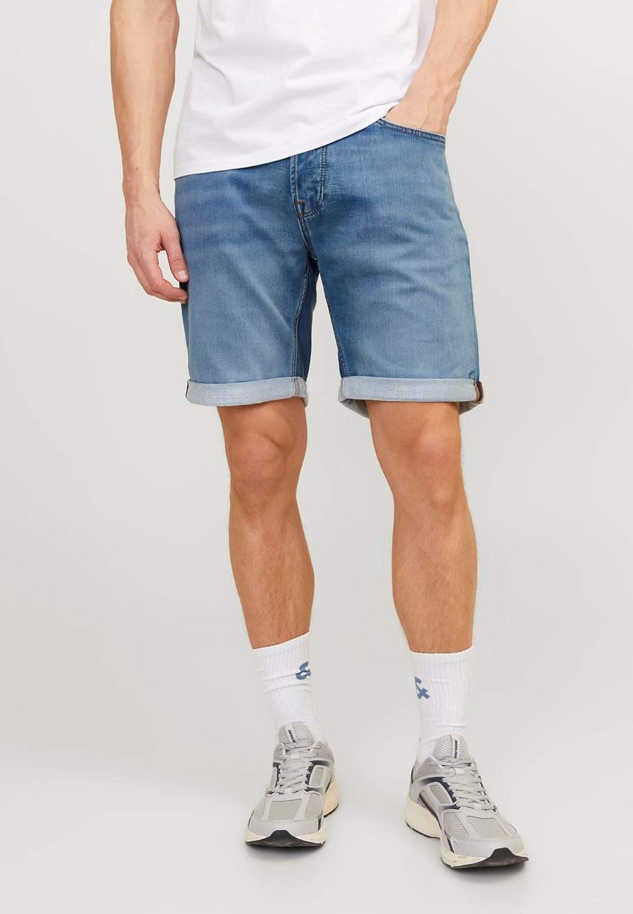 Jeans-shorts med brettet kant Rick  381