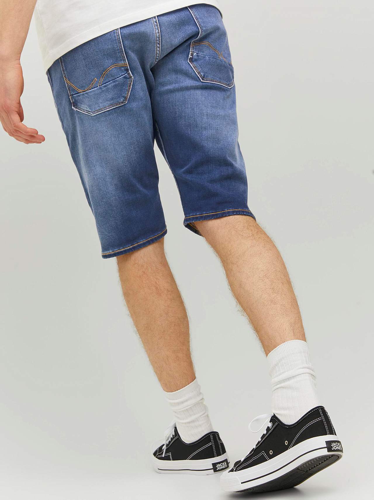 Lange, superstretch jeans-shorts Scale 608