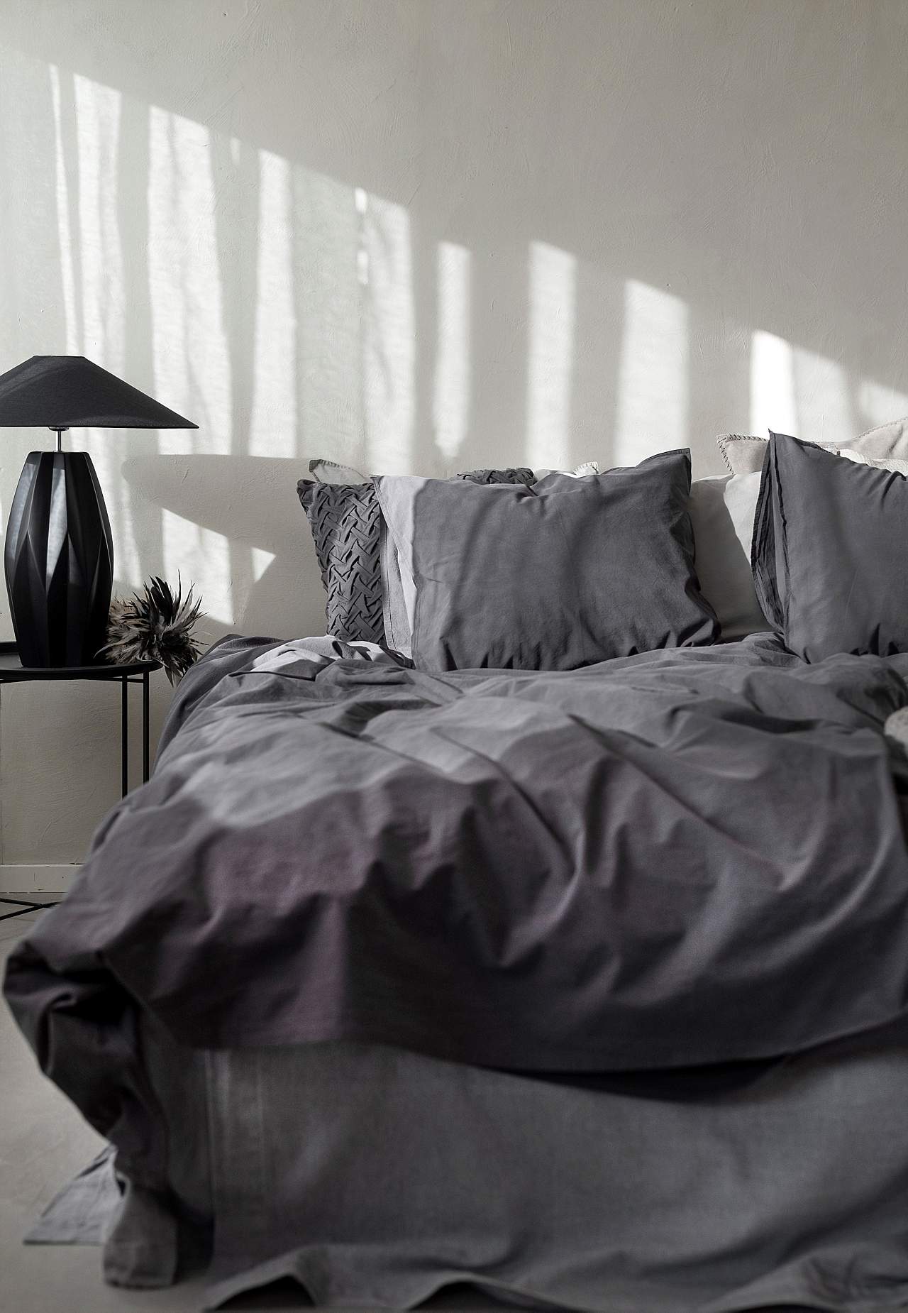Dynetrekksett i bomullspercale 150x210 cm Waveless