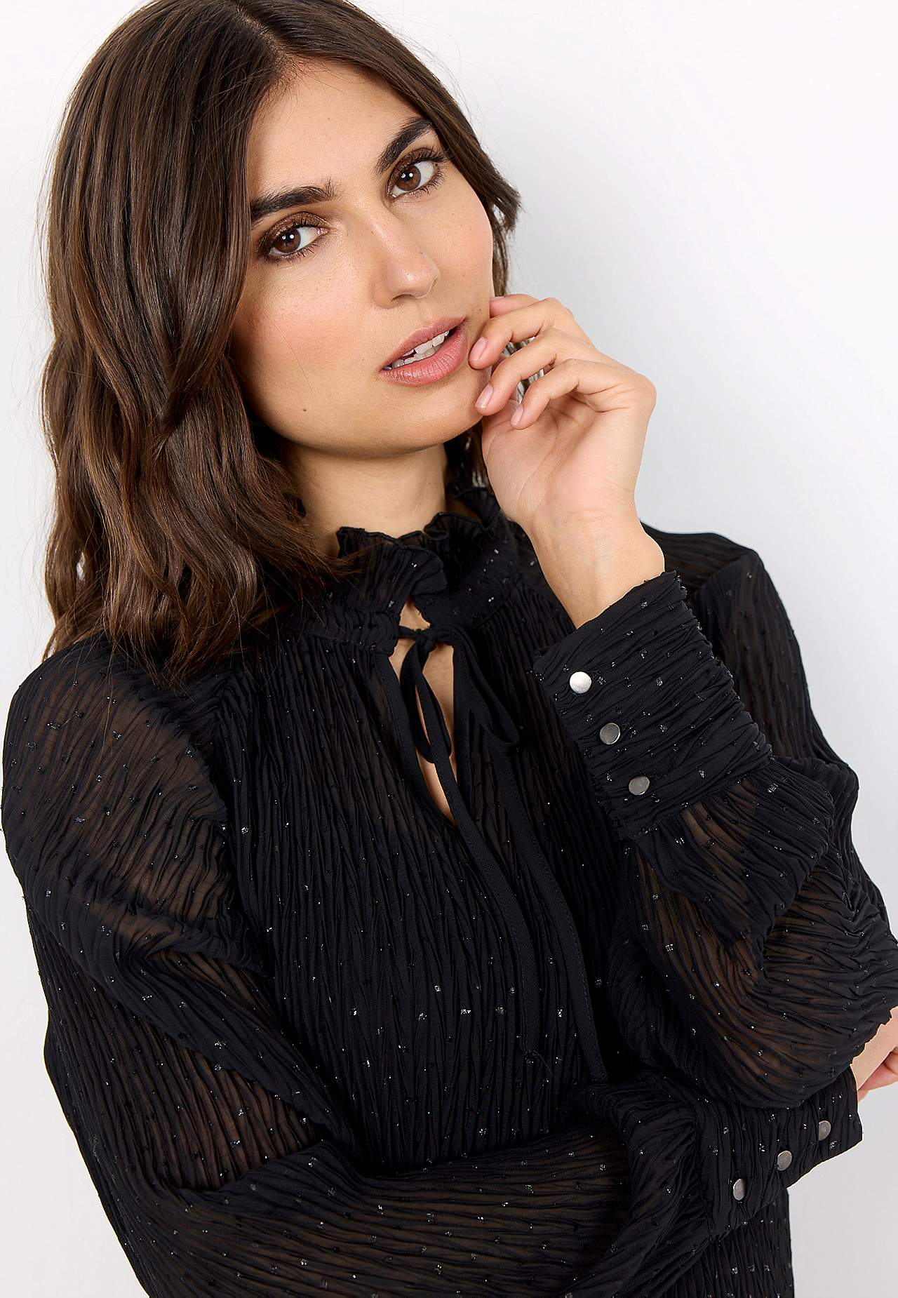 Rynket festbluse