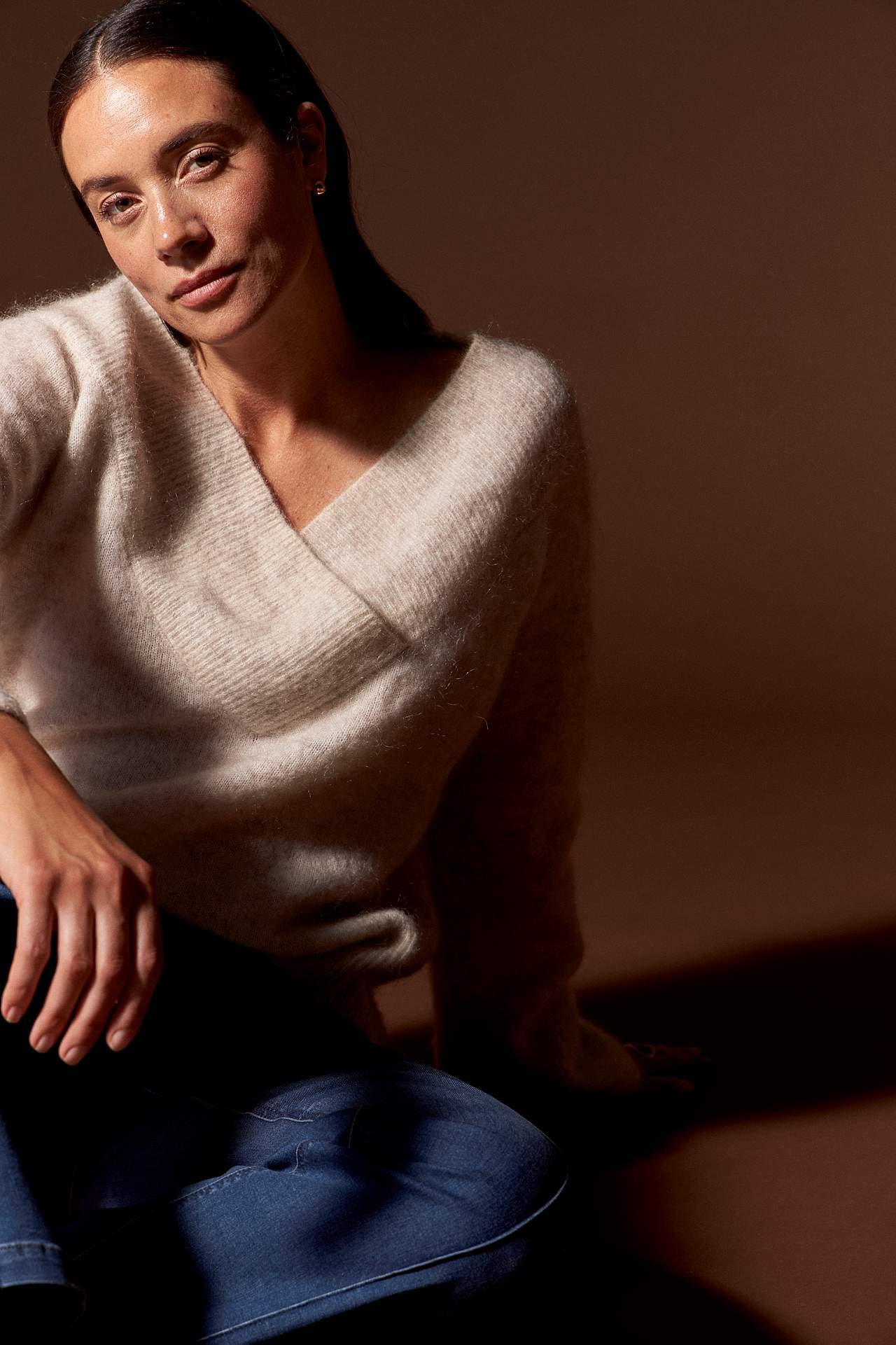 Genser Premium i mohair- og ullblanding