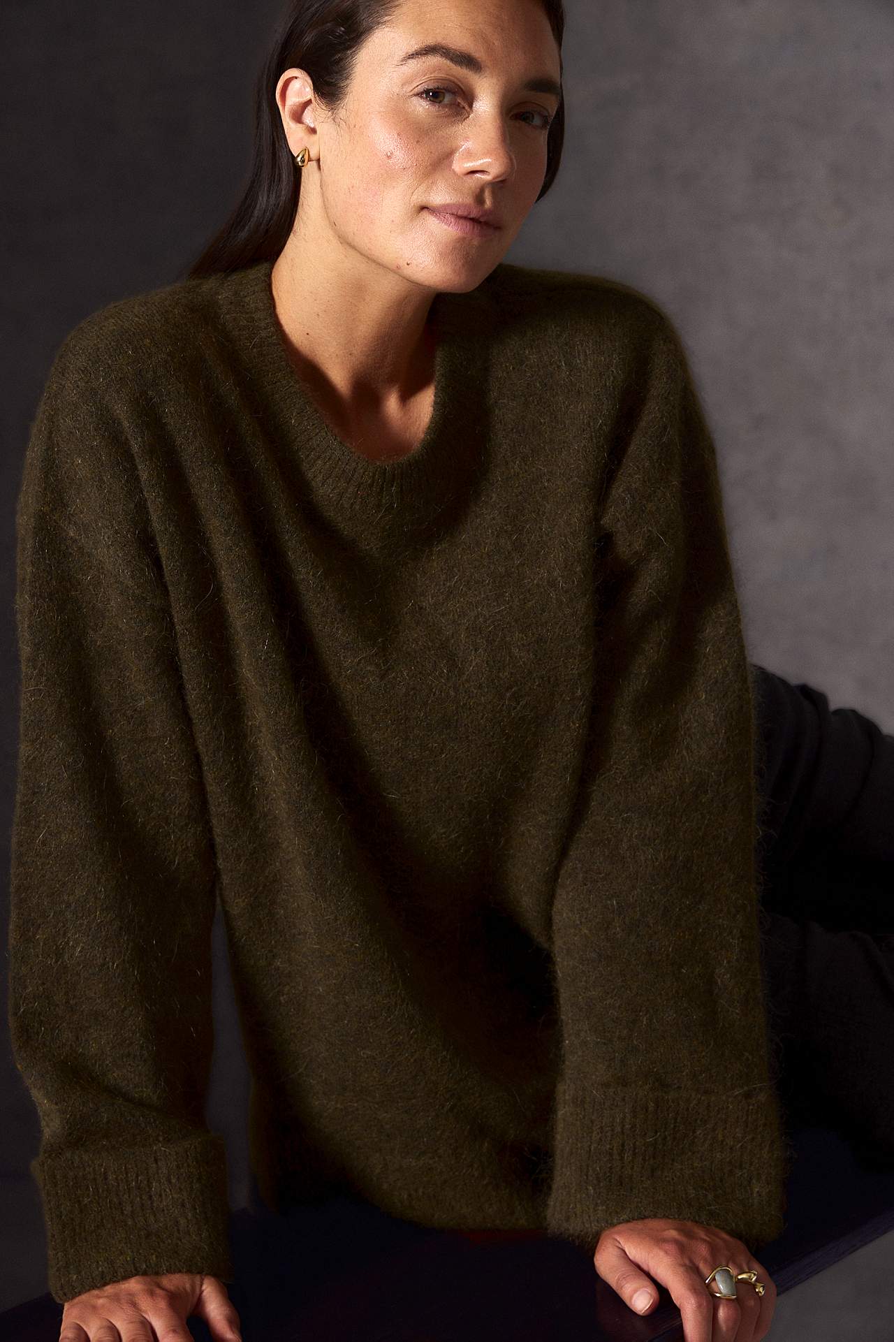 Genser Premium i mohair- og ullblanding
