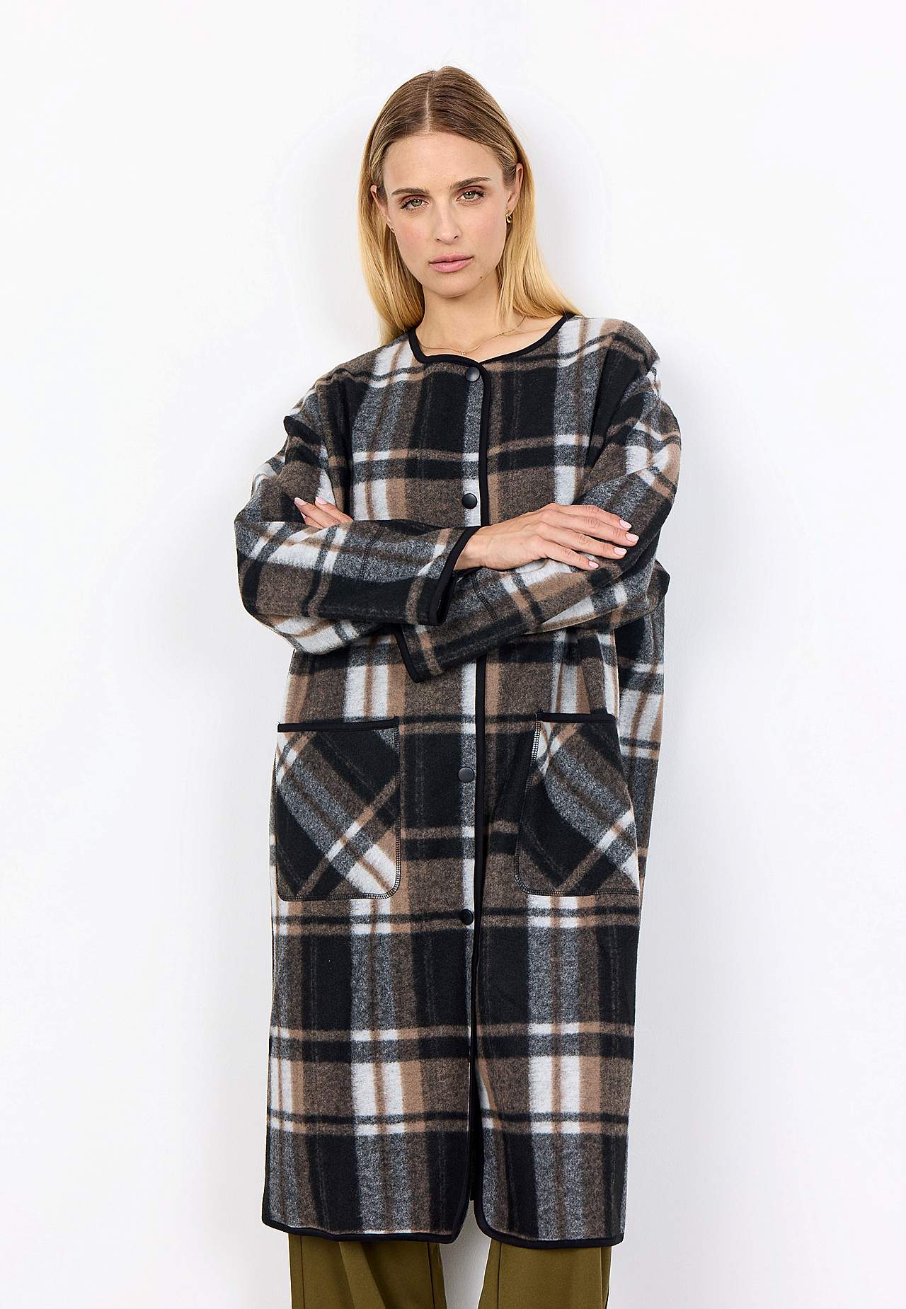 Filtet, rutete jakke