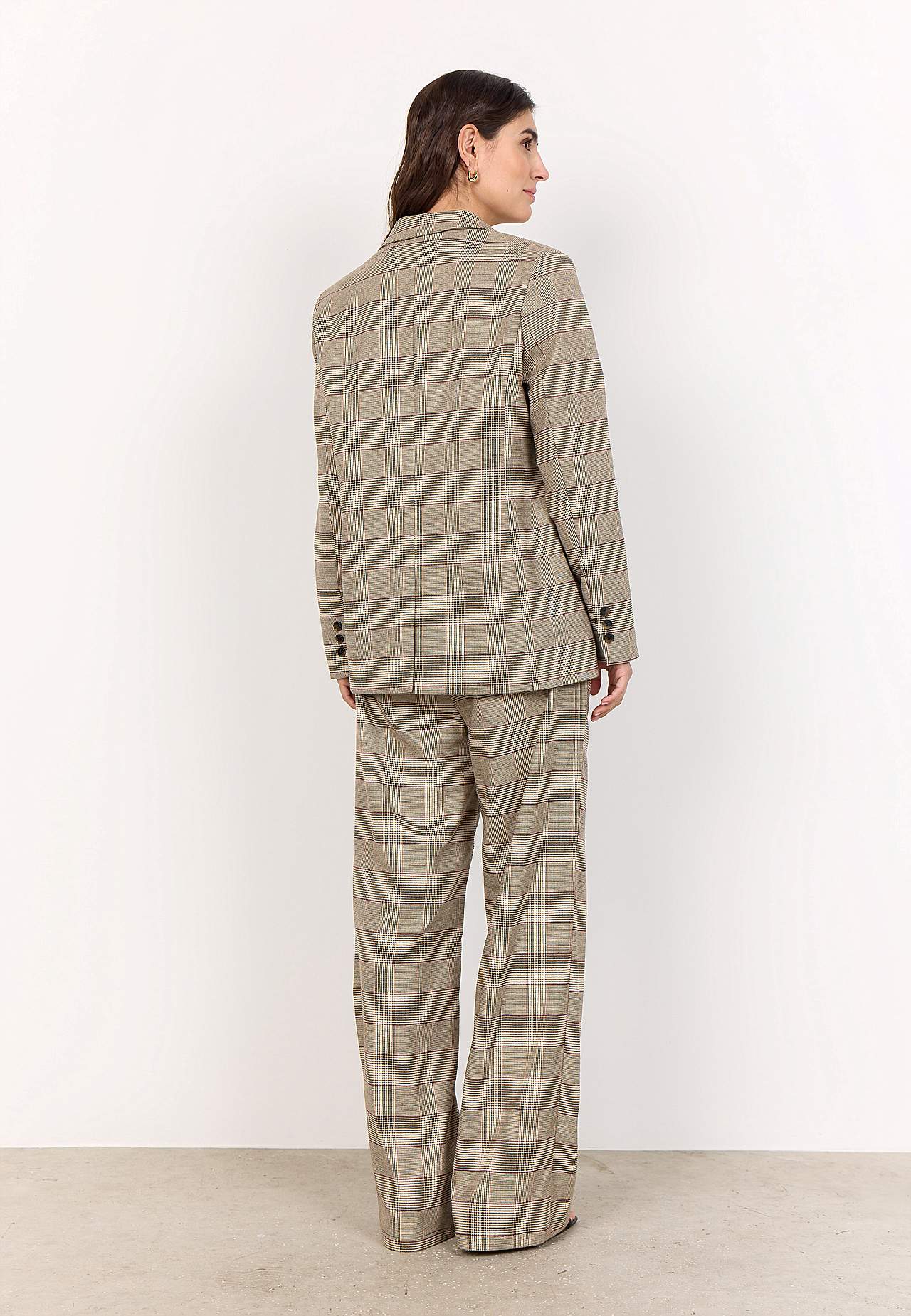 Pepitarutete, vevet dressjakke