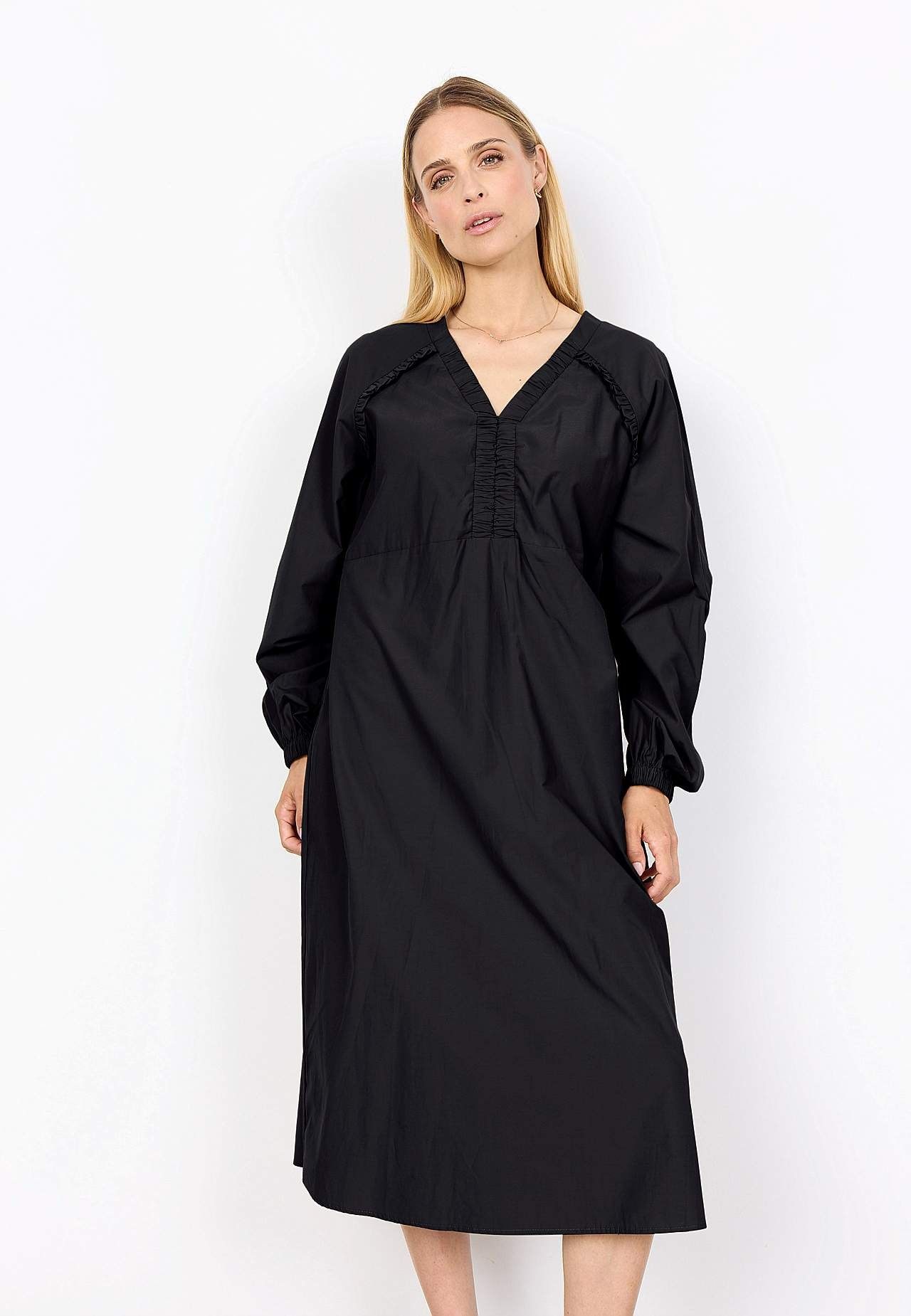 Vevet kjole i poplin