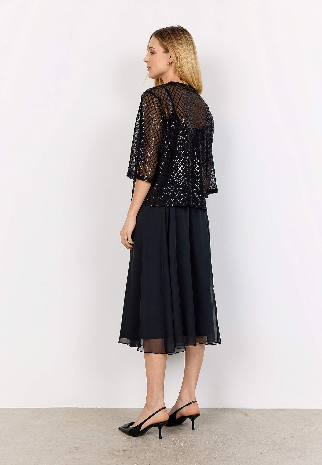 Elegant innendørsjakke med paljetttter