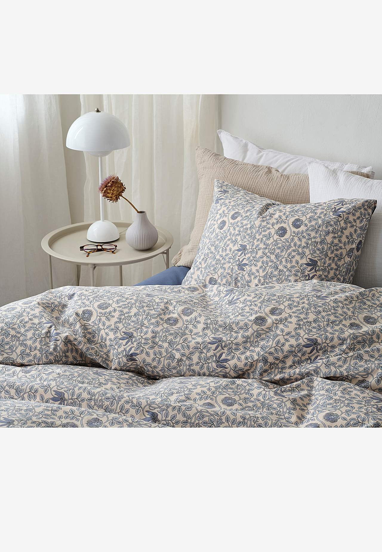 Småblomstret dynetrekksett 150x210 cm