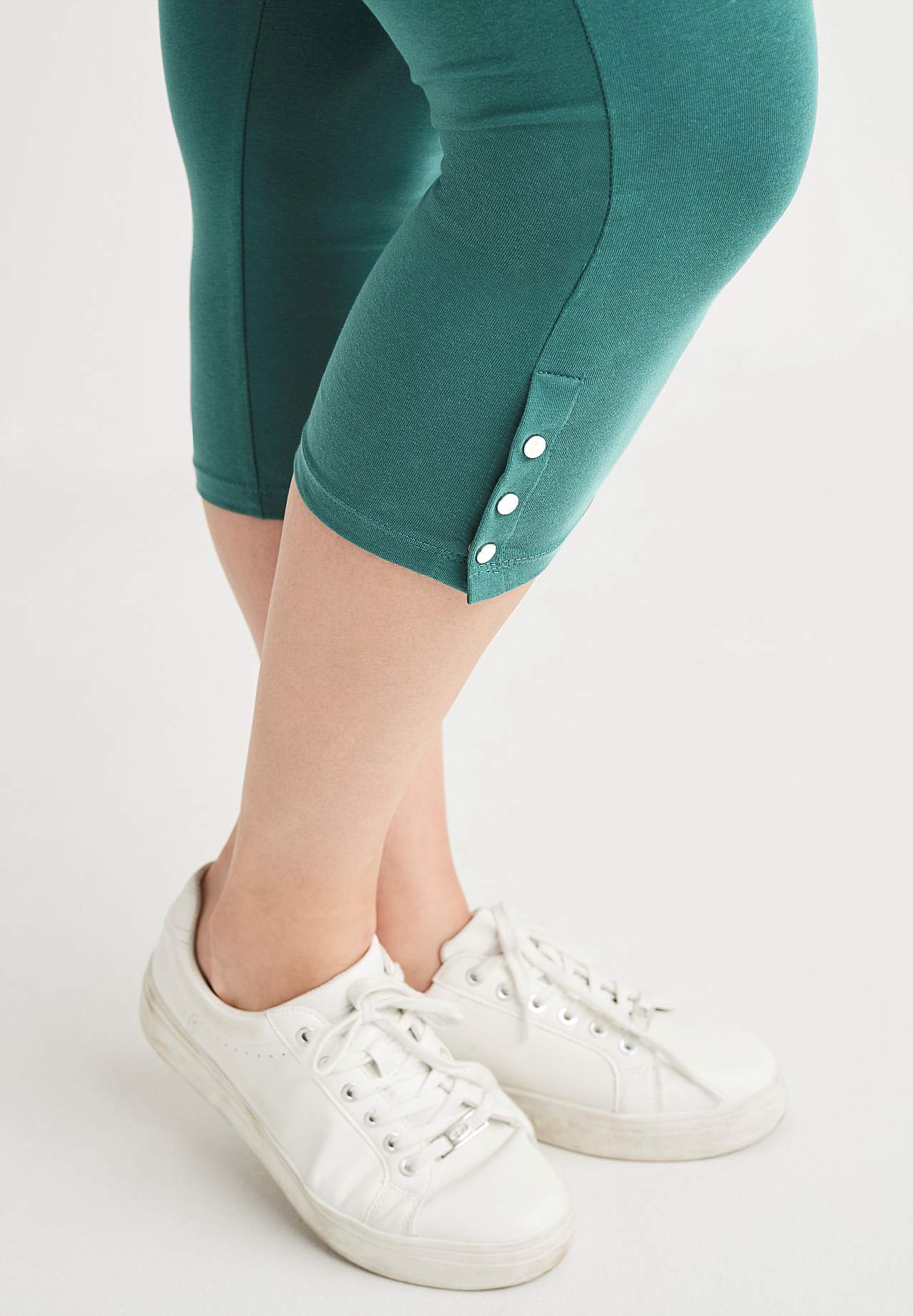 Caprileggings med fine knappedetaljer Milly 2-pack