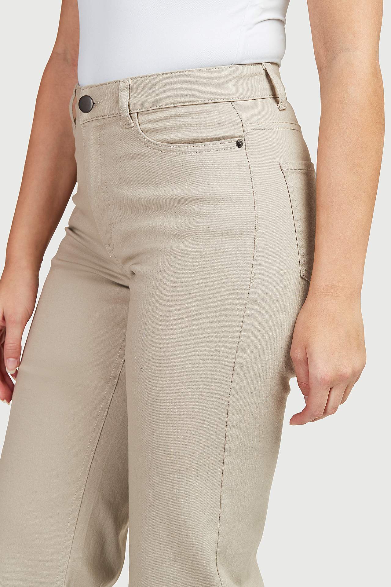 Ankellange stretchjeans Adina