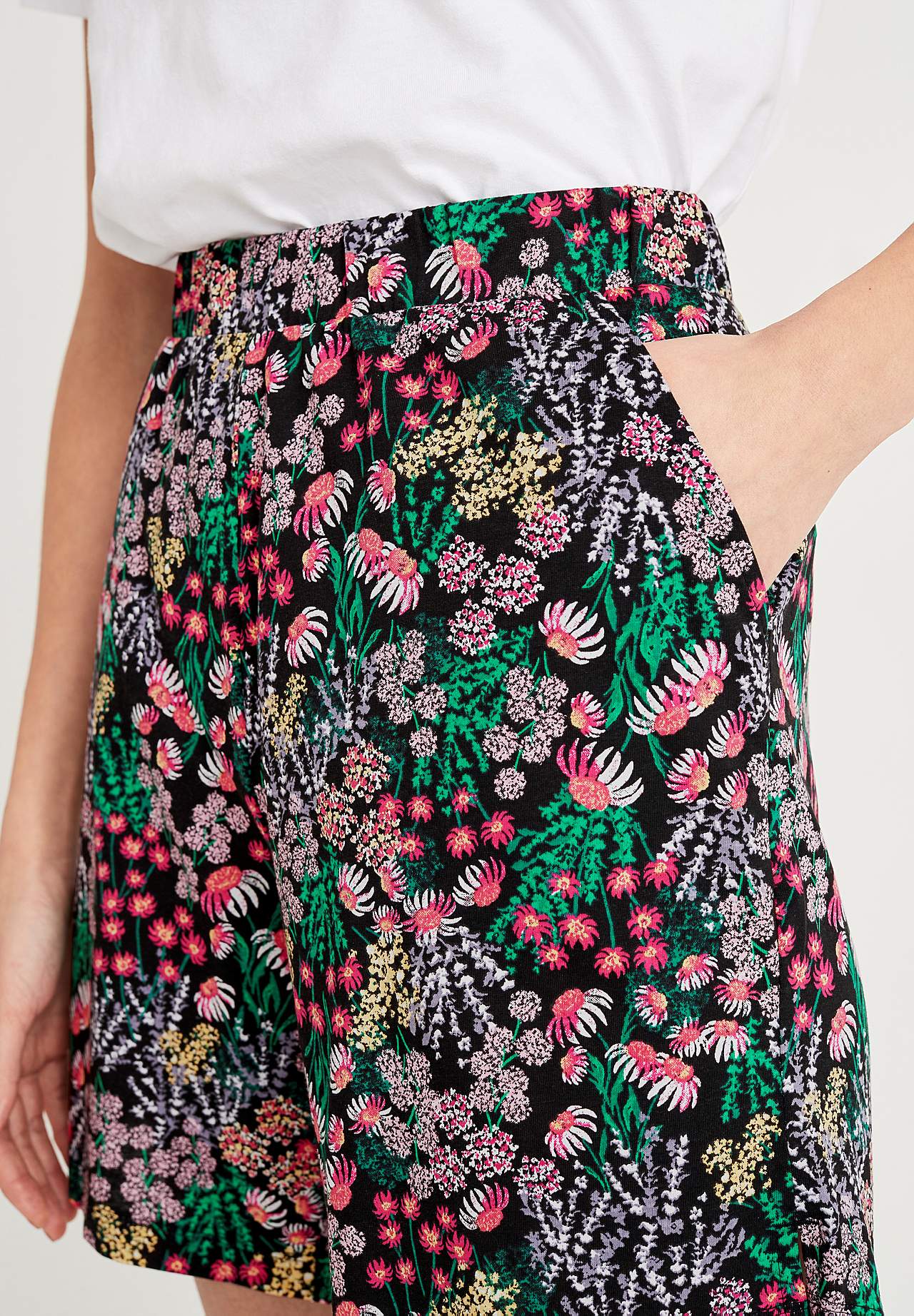 Mønstret shorts i jersey Mia