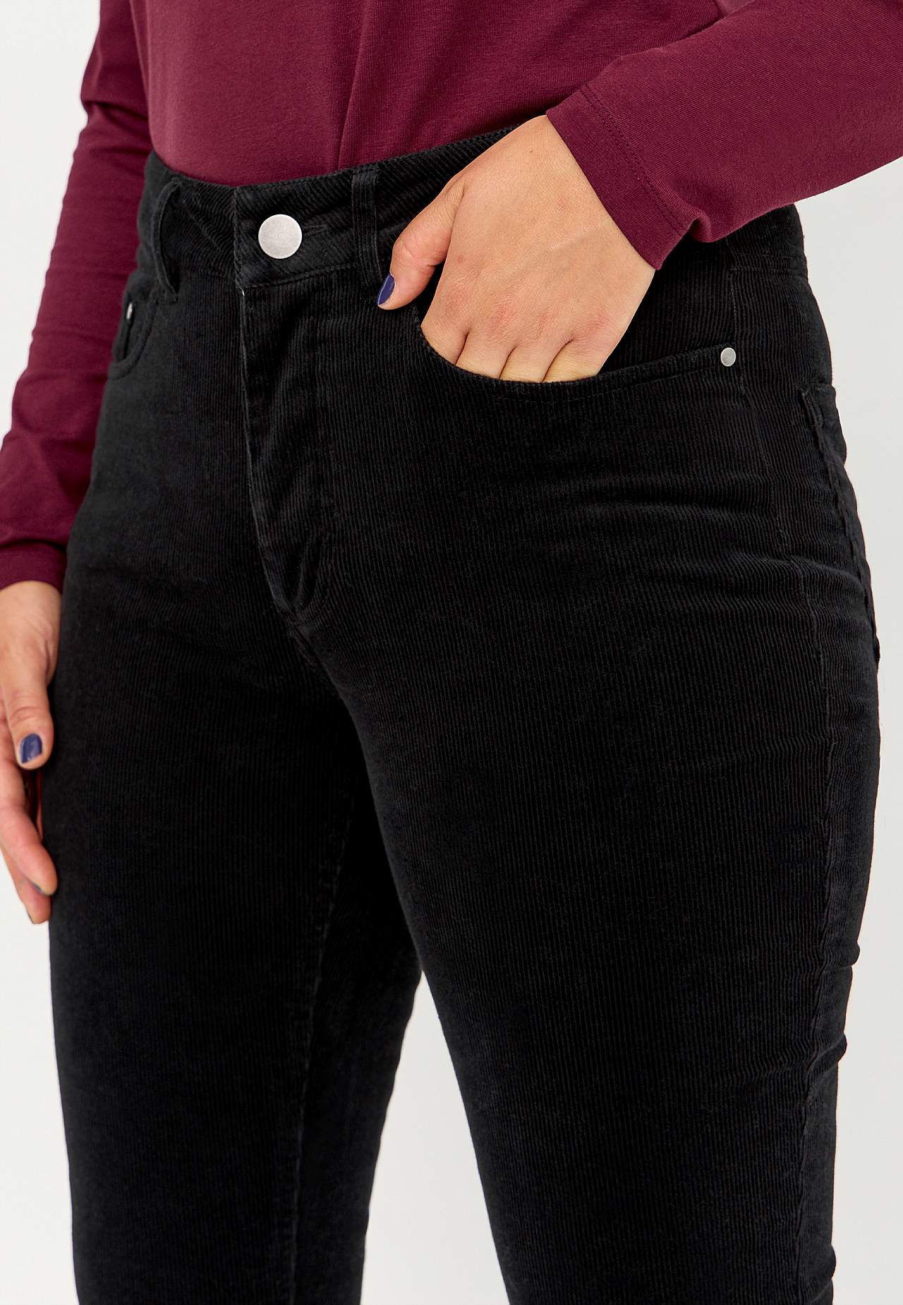 Stretchy kordfløyelsbukse