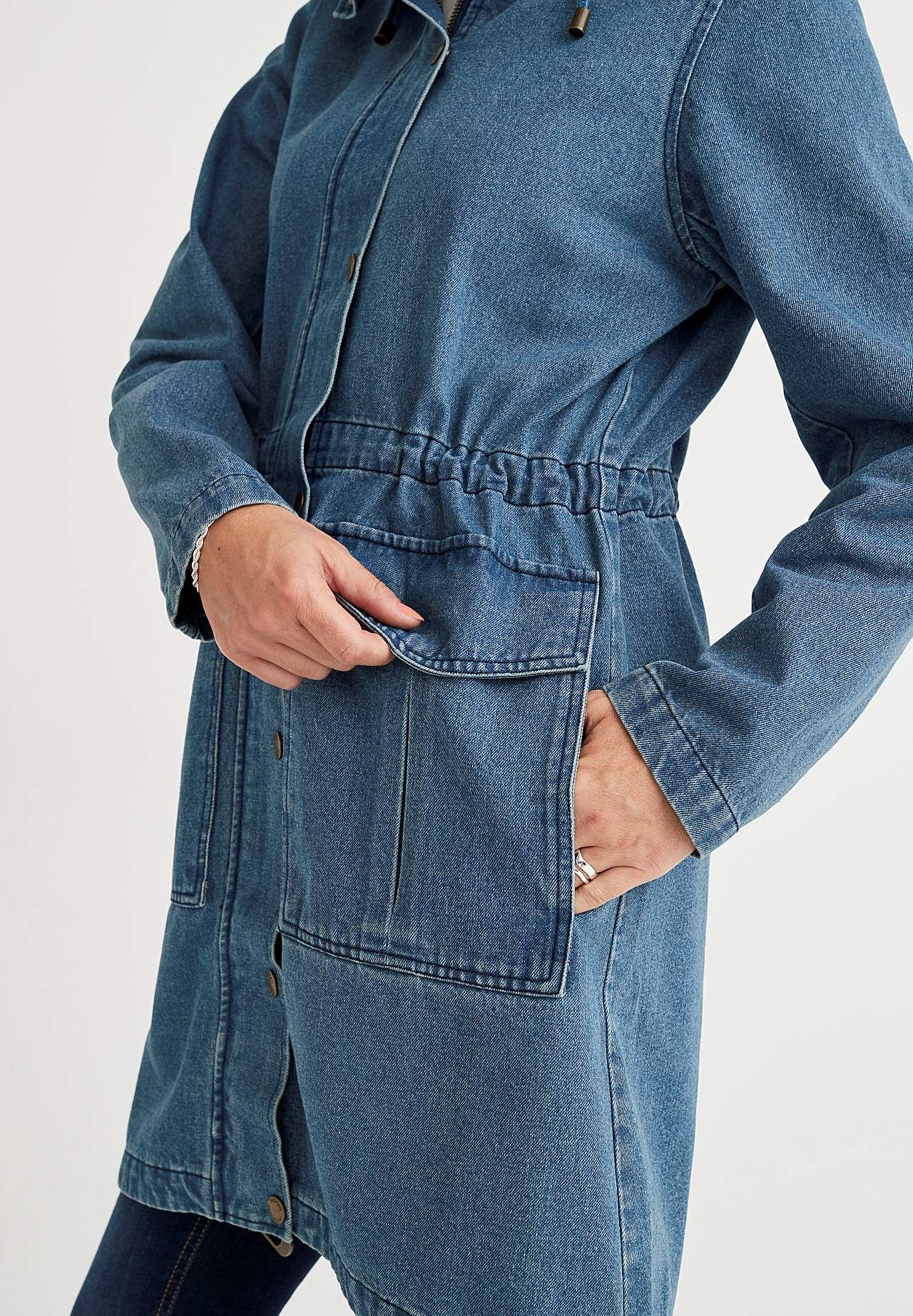 Parkas i denim Jane