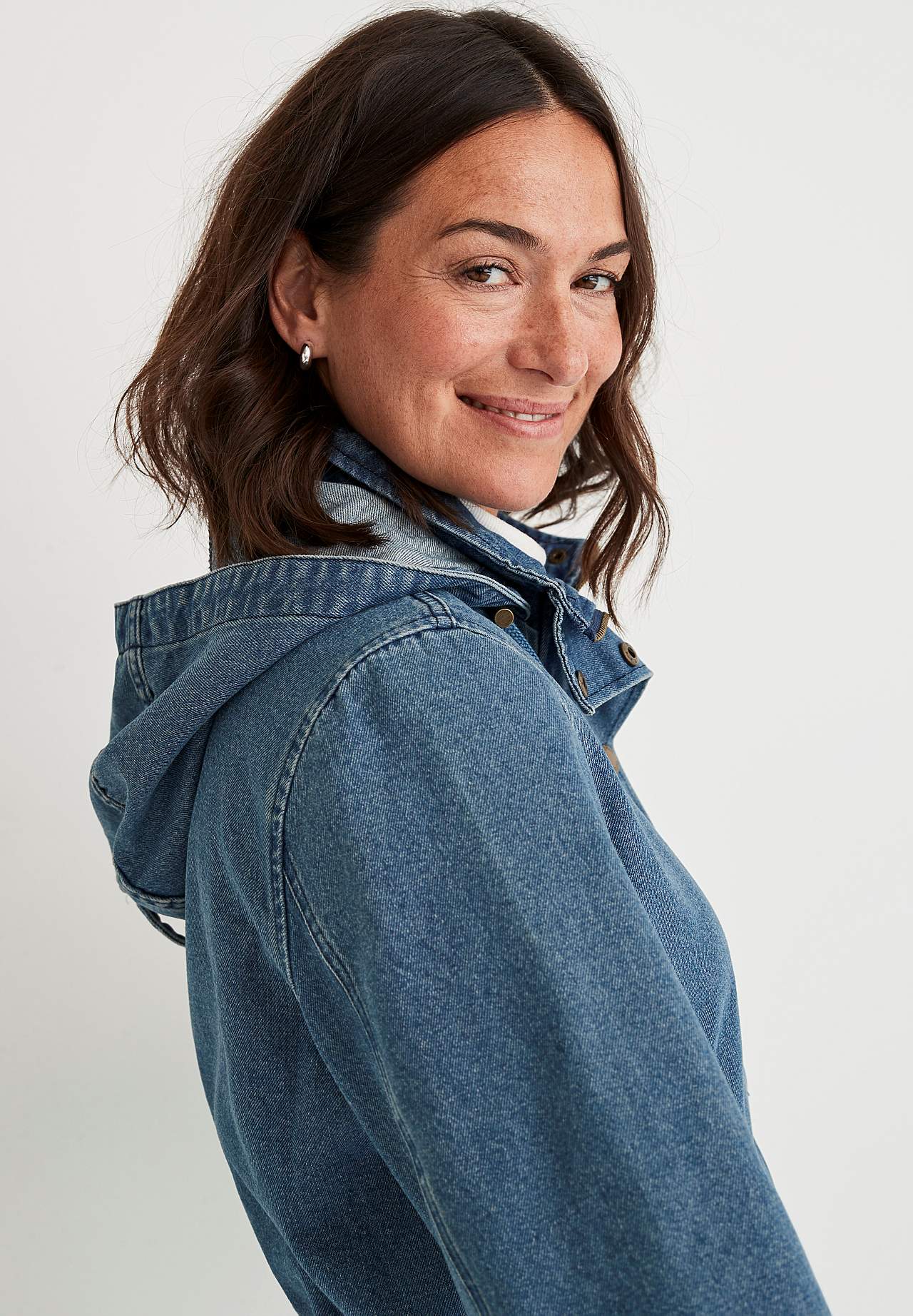 Parkas i denim Jane