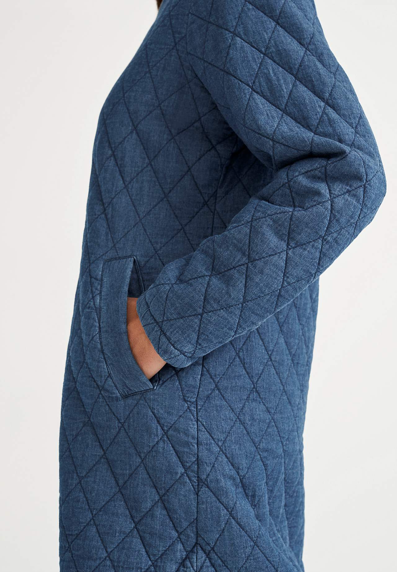 Vattert denimjakke