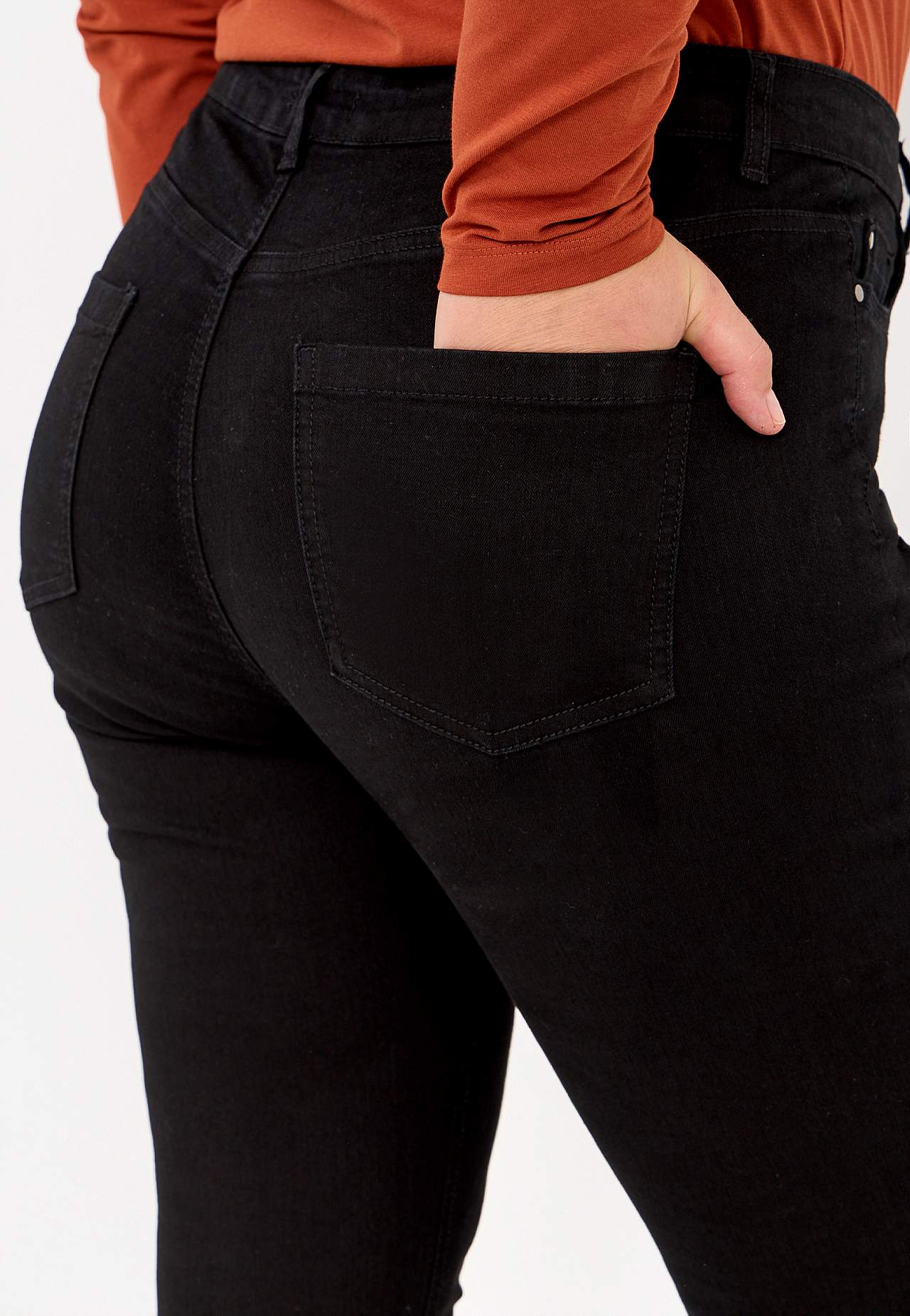 Stretchjeans med rette ben - tre lengder