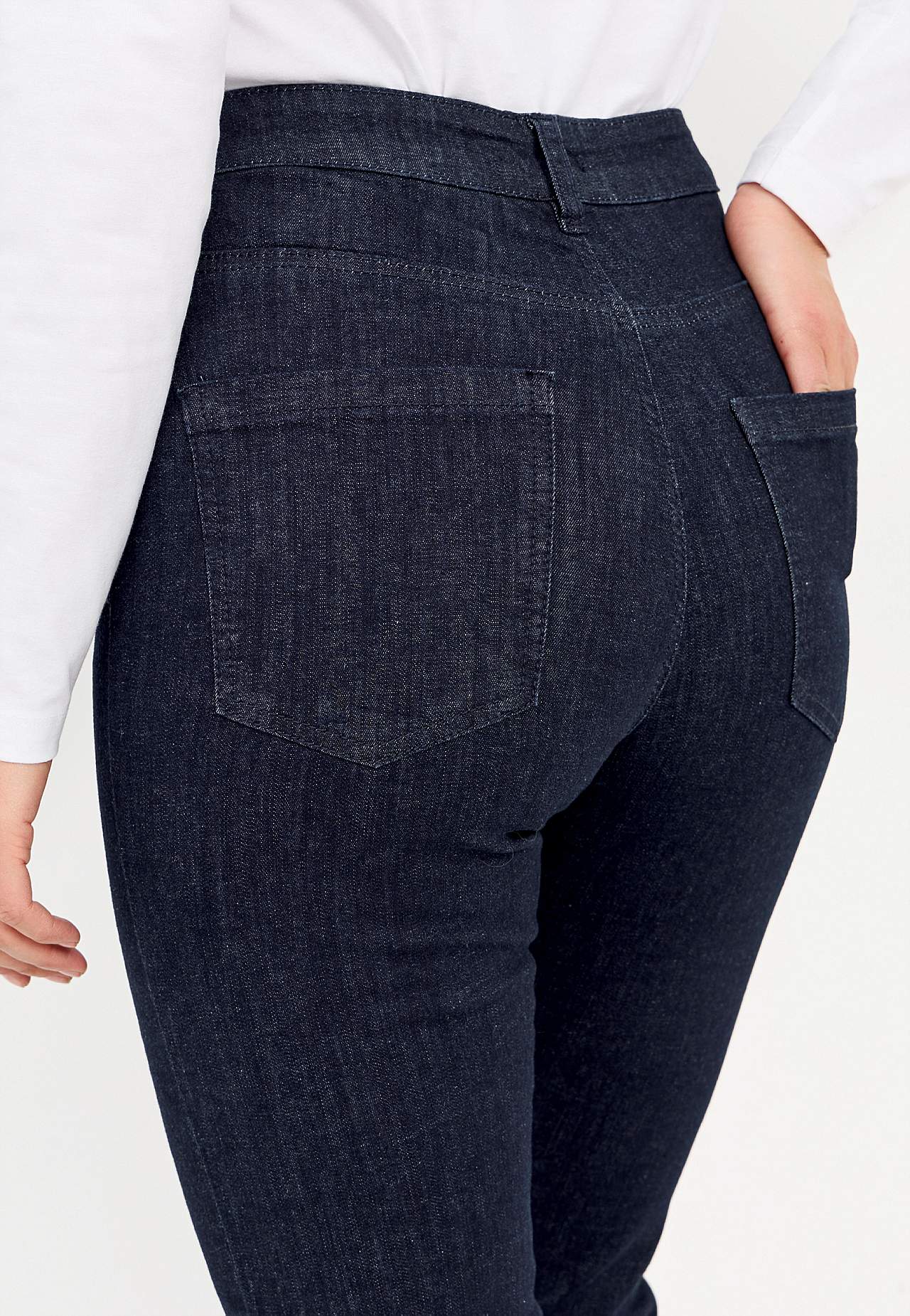 Stretchjeans med rette ben - tre lengder