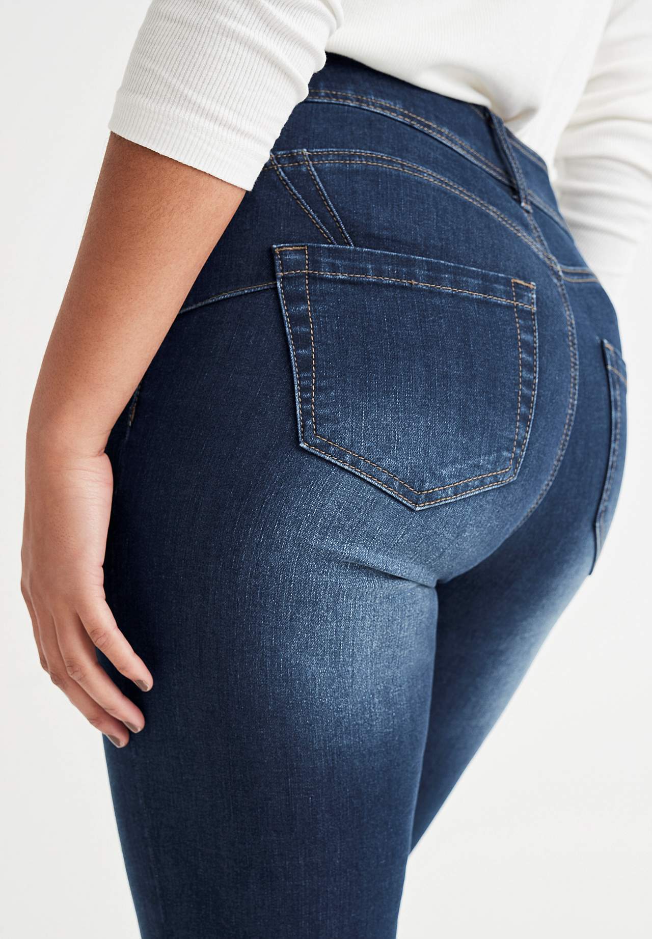 Superstretch shaping jeans med bootcut