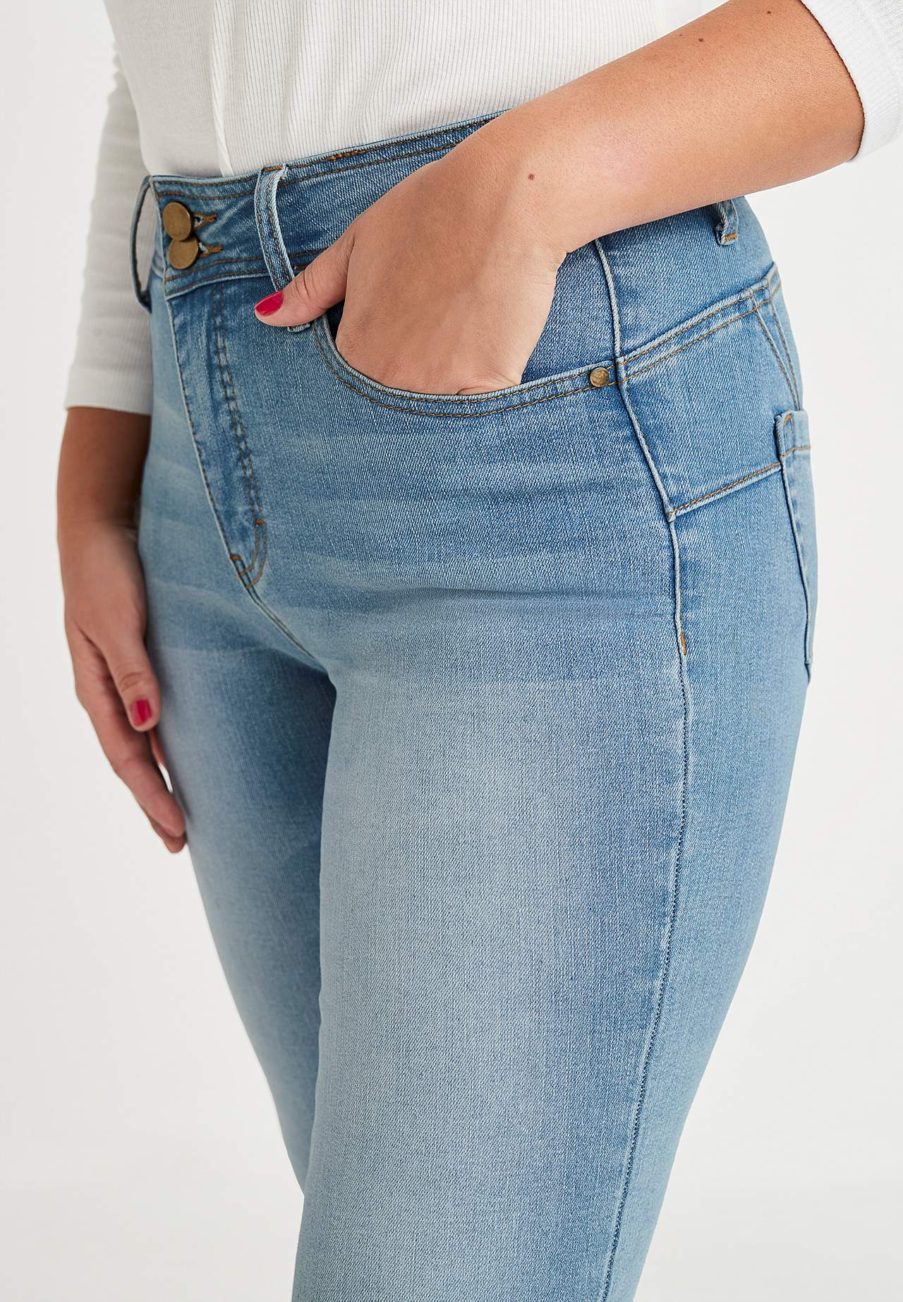 Superstretch shaping jeans med bootcut