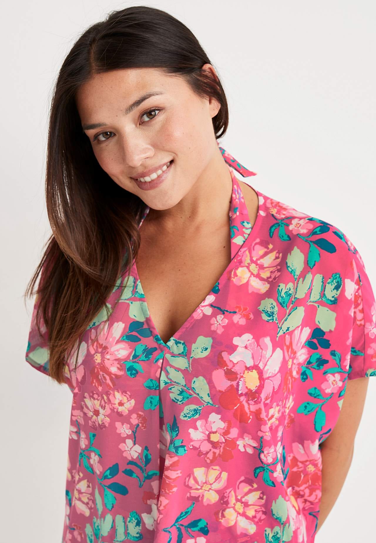 Blomstret kaftan Hornbaek