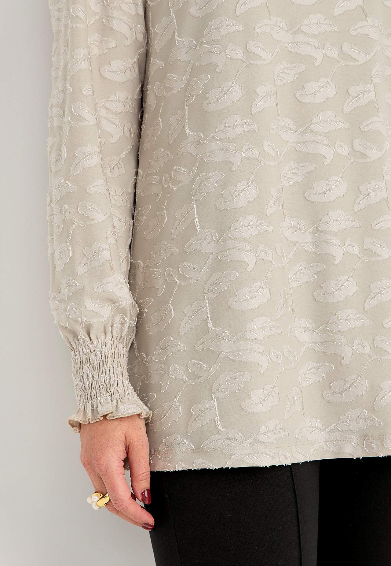 Jacquard-mønster jerseytunika