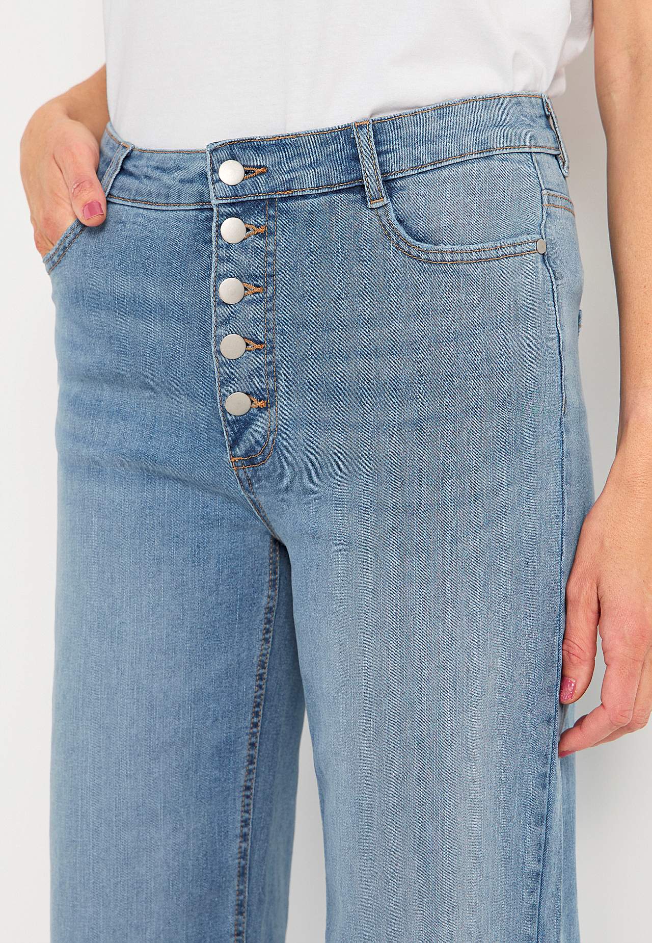 Stretchjeans med høy midje