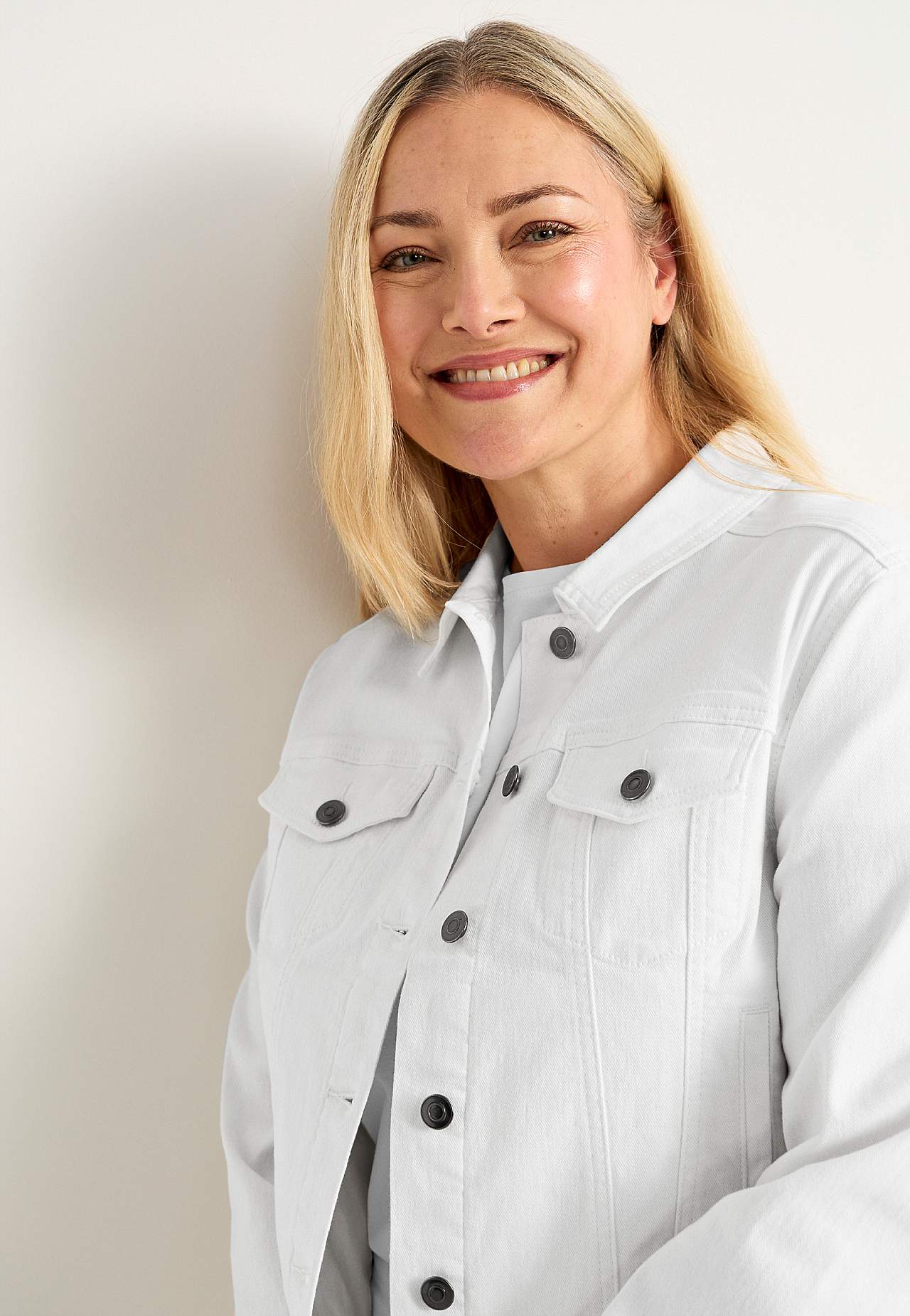 Denimjakke med stretch