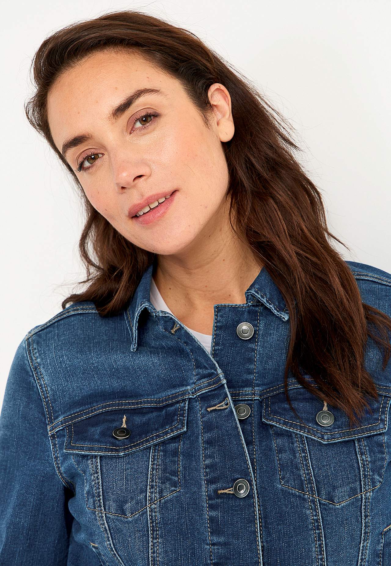 Denimjakke med stretch