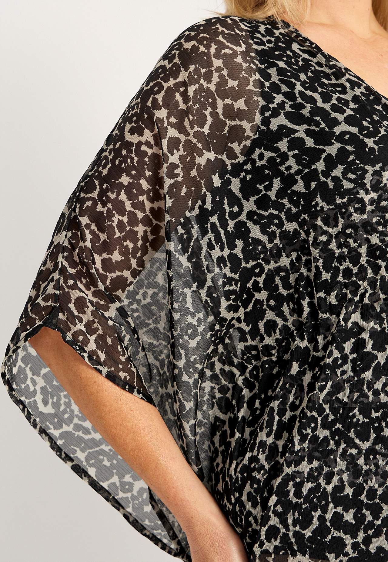 Mønstret strandkaftan