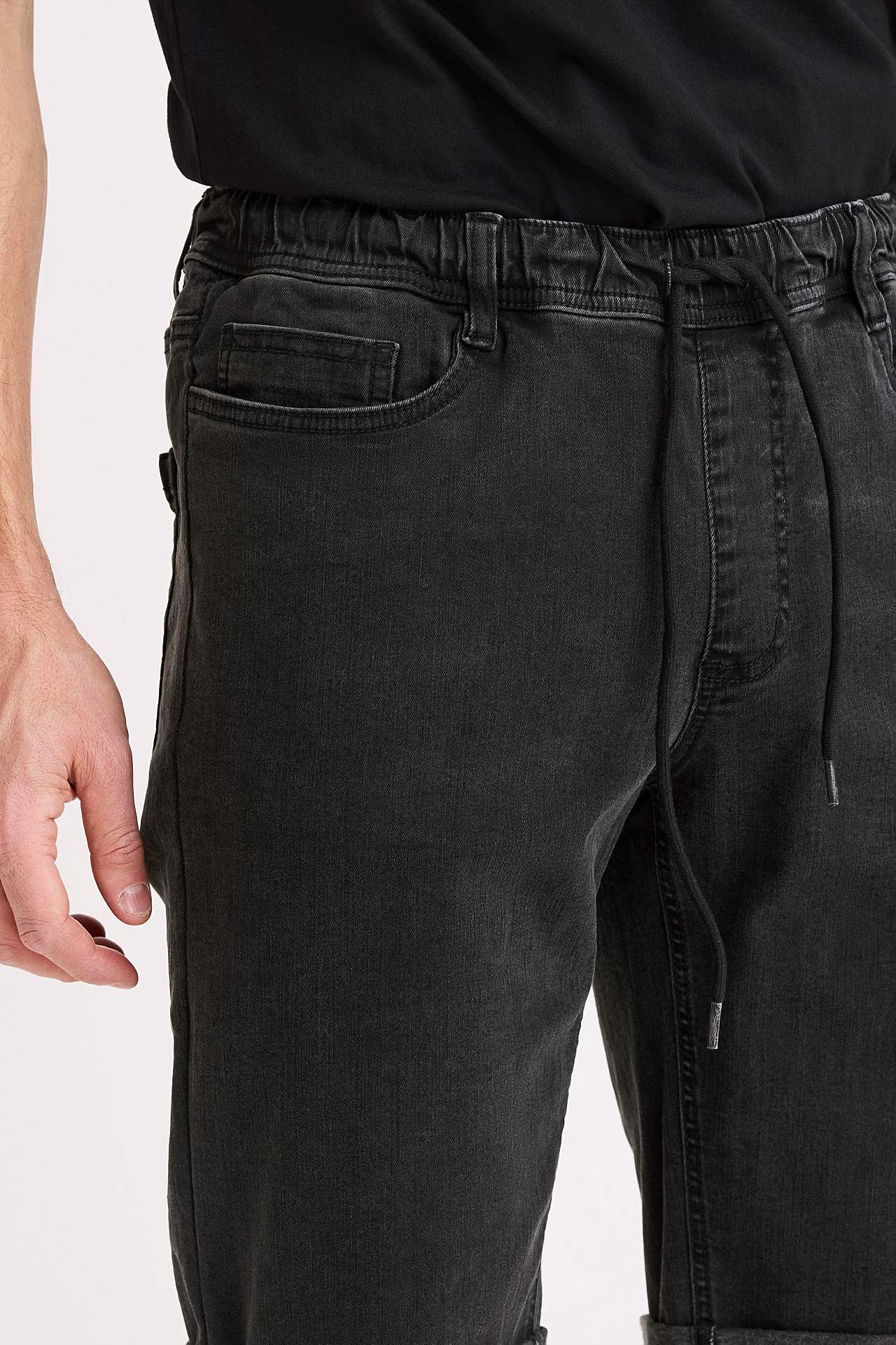 Joggershorts med elastisk midje