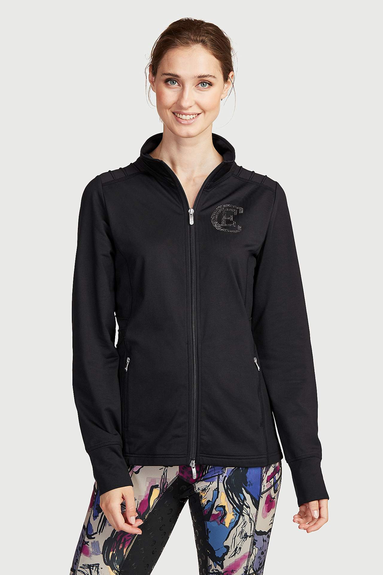 Langermet genser med glidelås