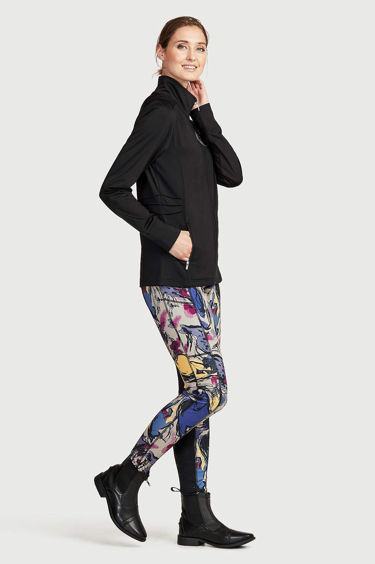 Langermet genser med glidelås