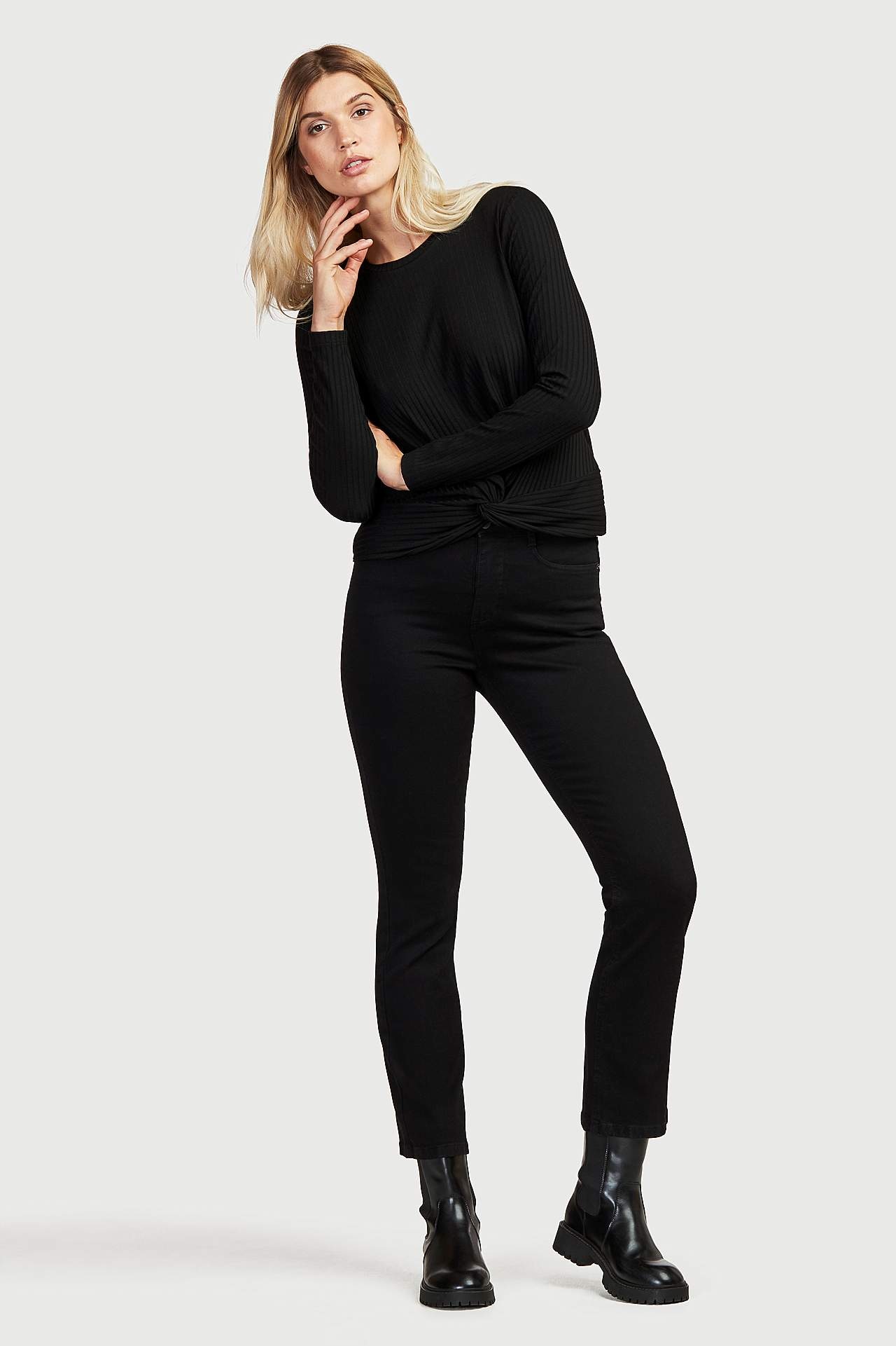 Rette jeans i organisk bomull