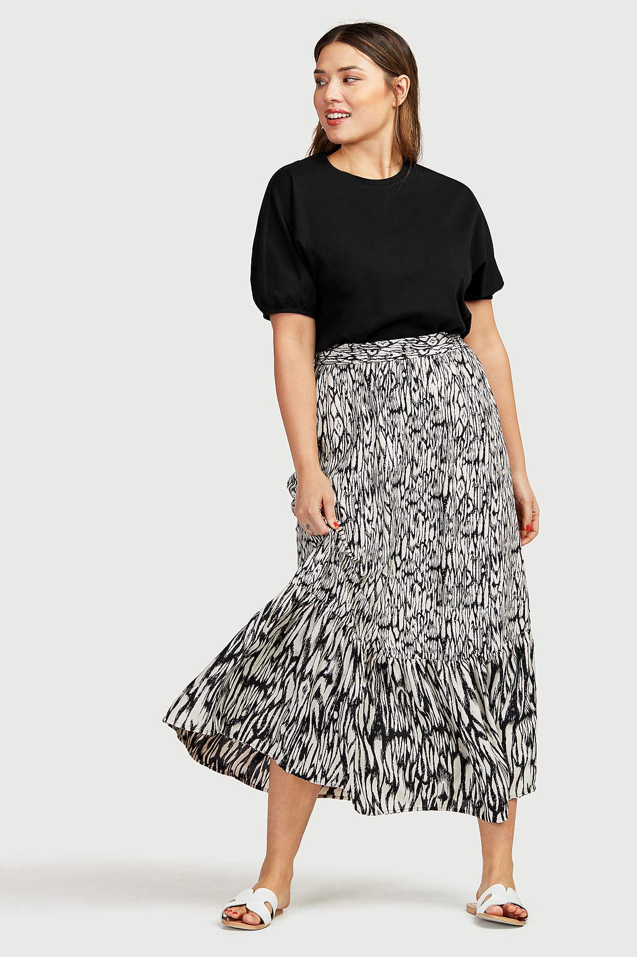 Ensfarget jerseytopp